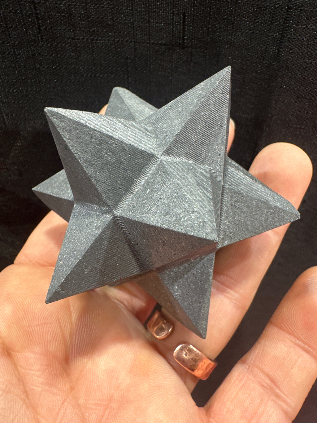 Sungite Merkaba Star