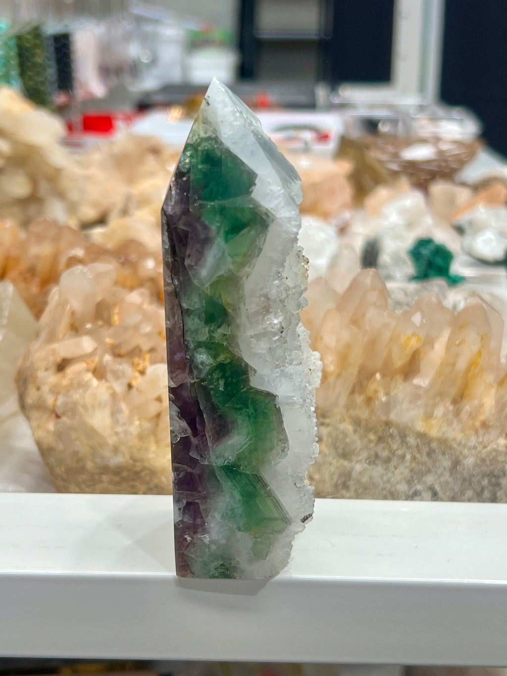 Druzy Rainbow Fluorite Tower