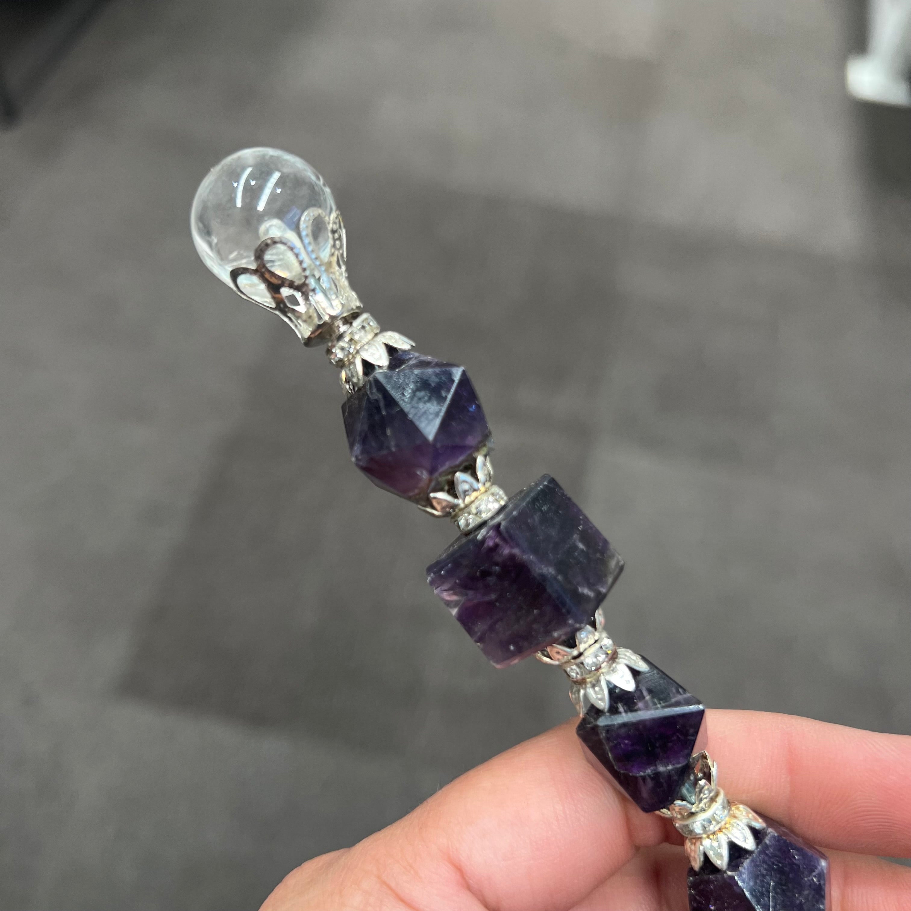Amethyst Geometry Wand