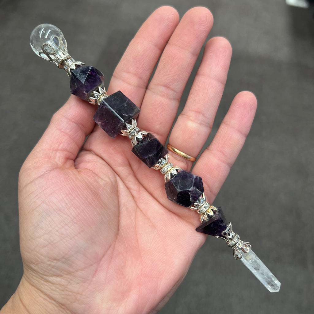 Amethyst Geometry Wand