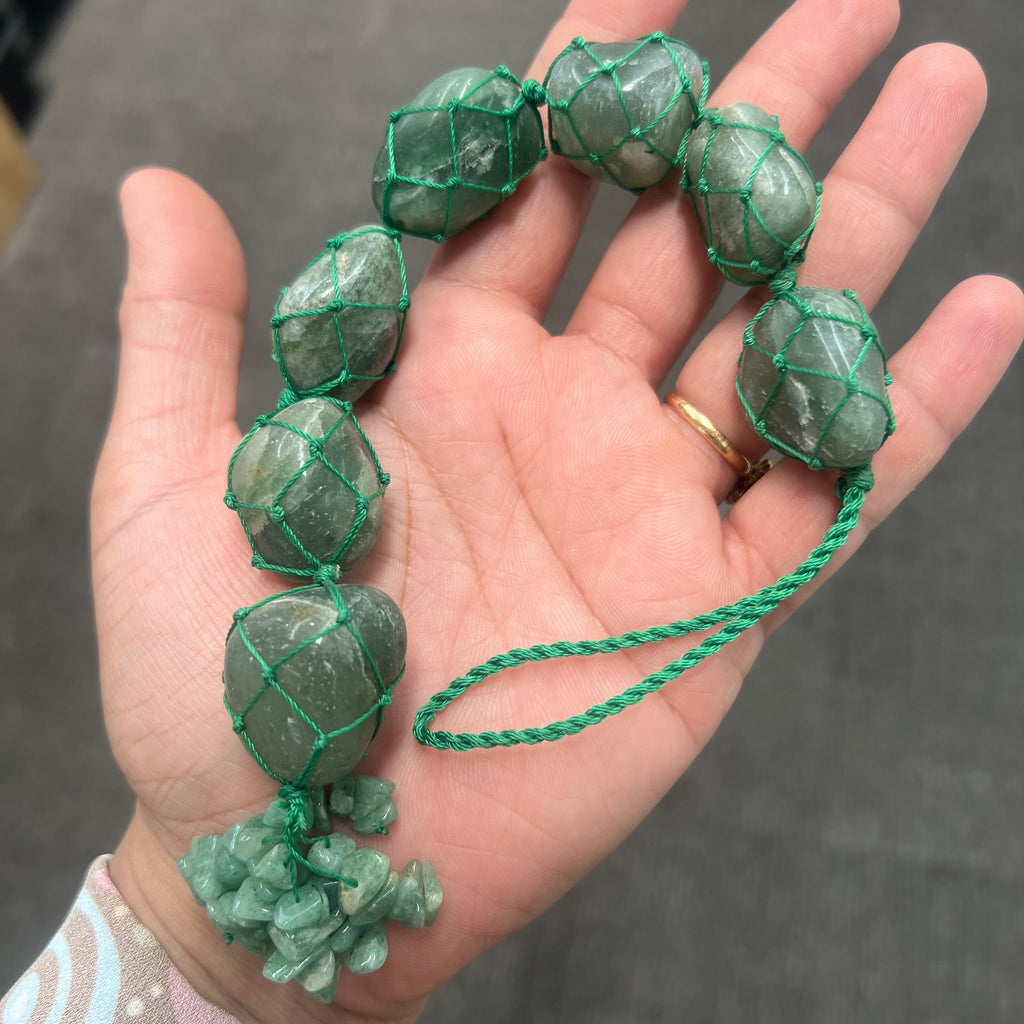 Green Aventurine Macrame Decor Hanging
