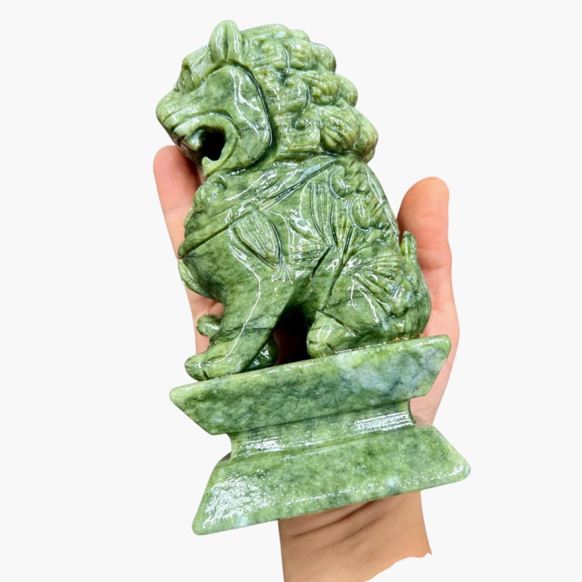 Large Jade Fu Dogs