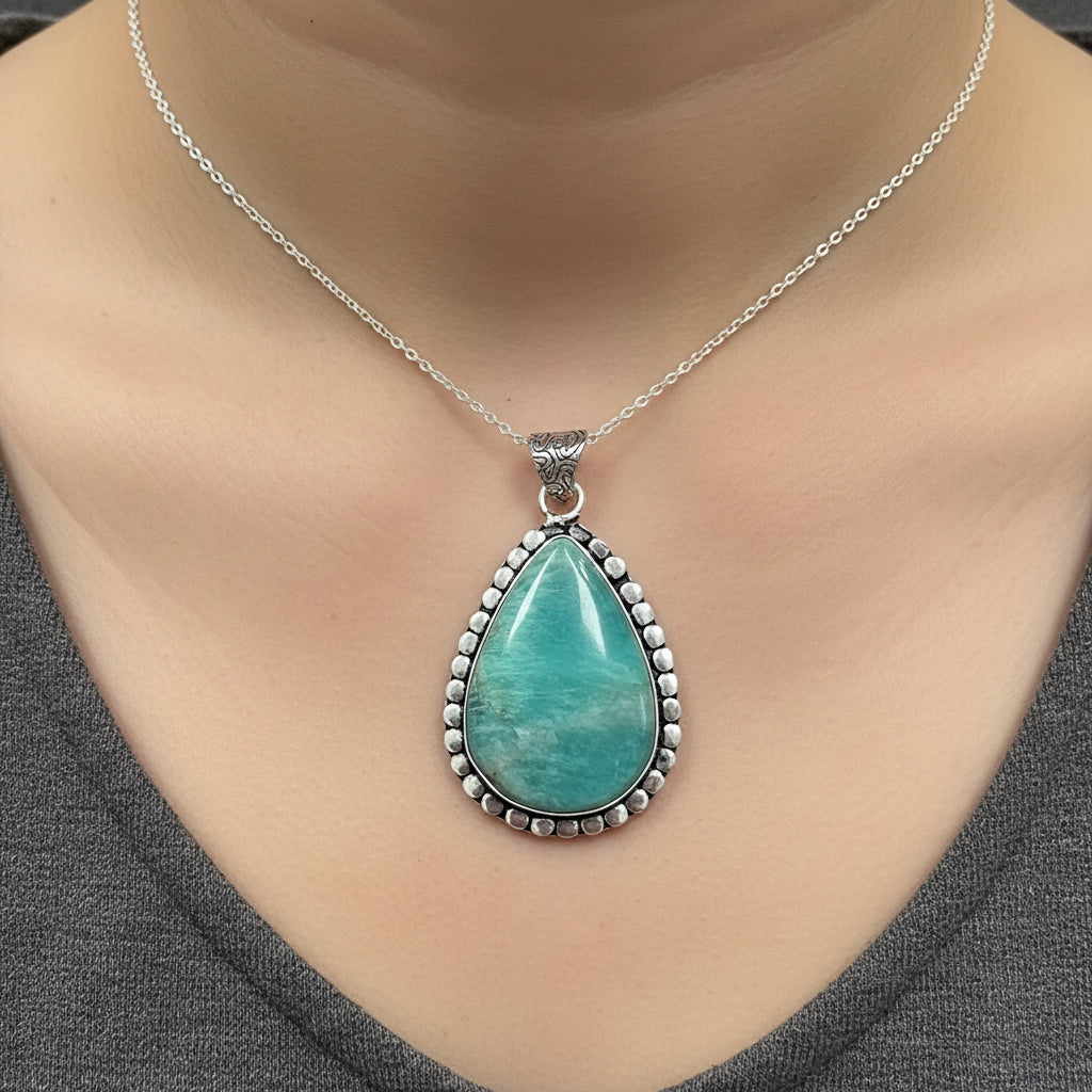 Amazonite pendant