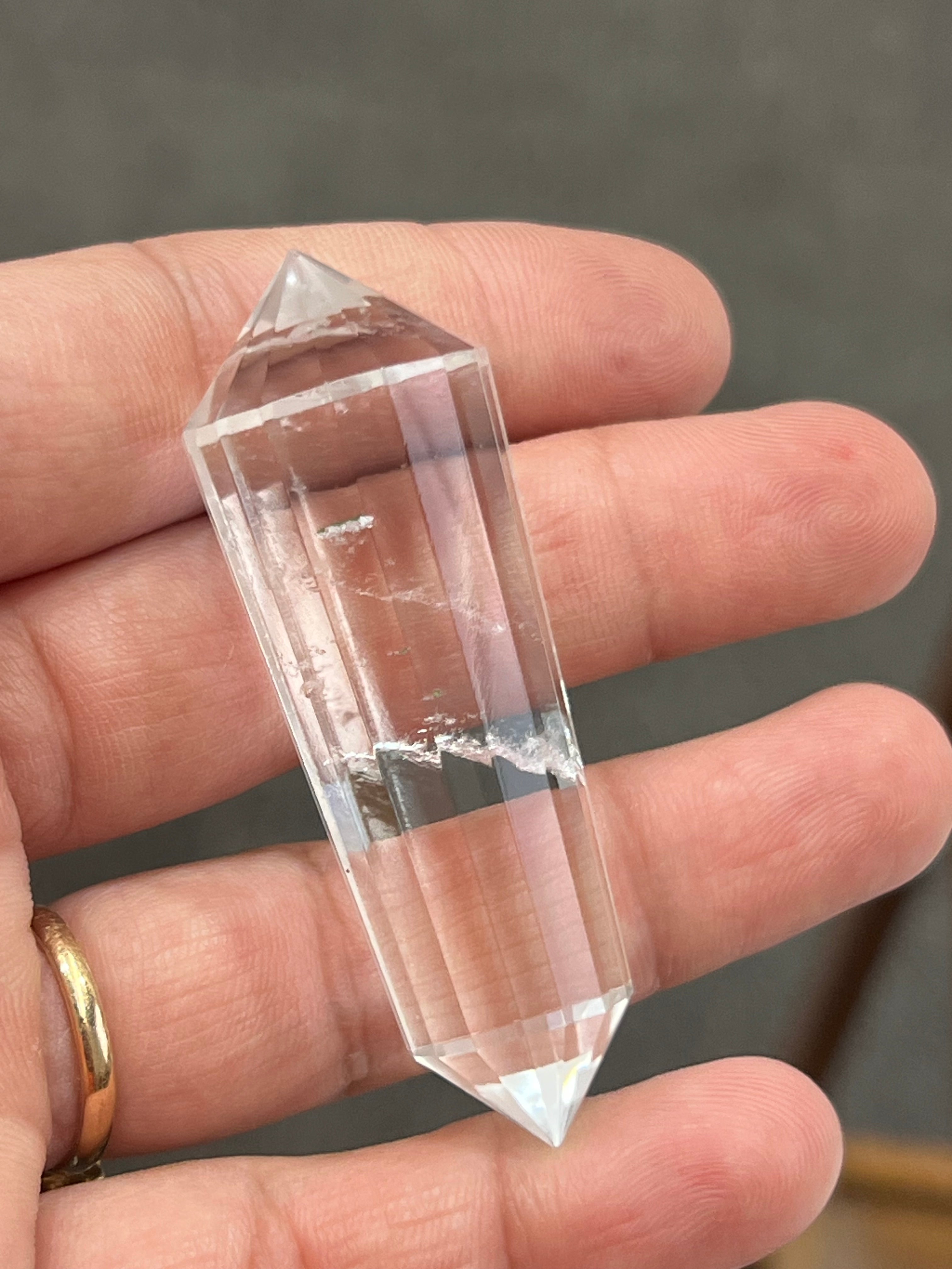 High grade Clear Quartz Vogel ( 12 sided )