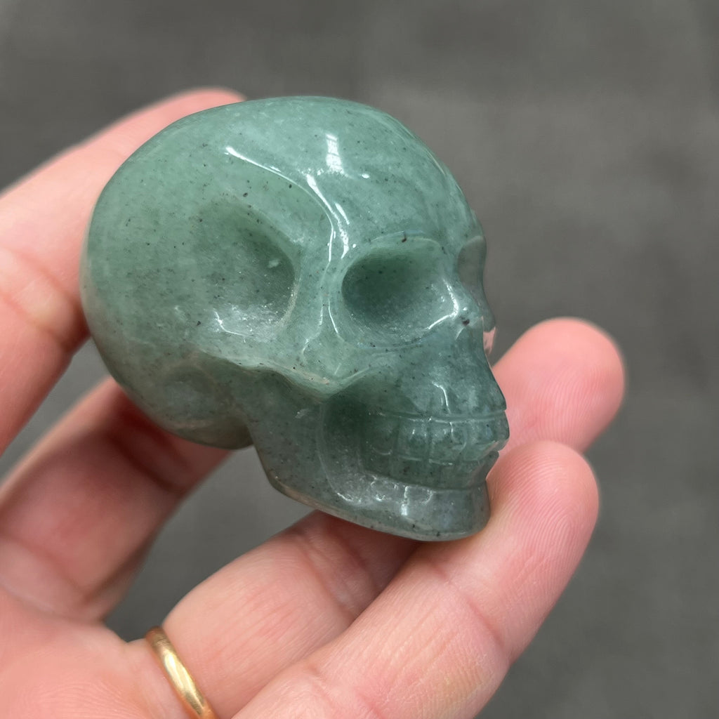 Skull - Green Aventurine (5cm)