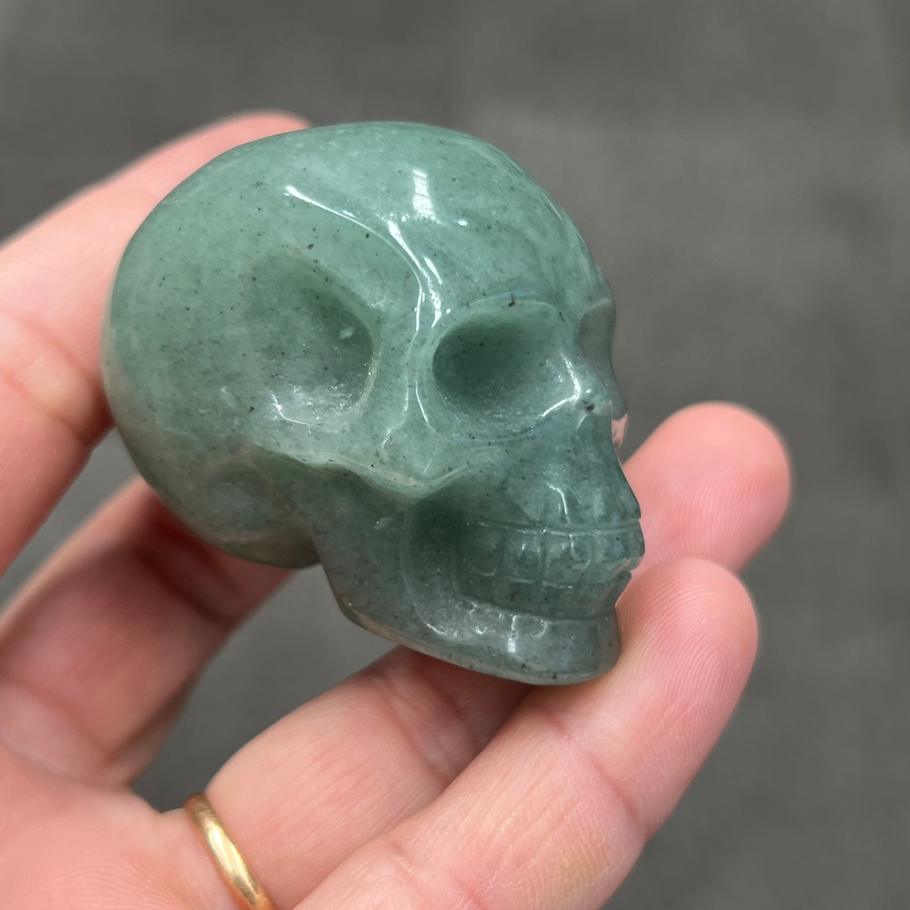 Skull - Green Aventurine (5cm)