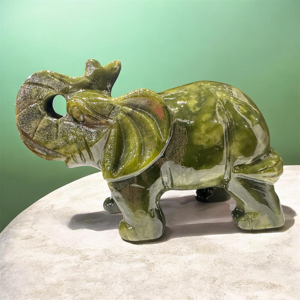 Jade Elephant Large