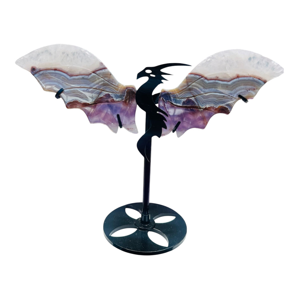 Amethyst Mexican Agate Dragon’s wings
