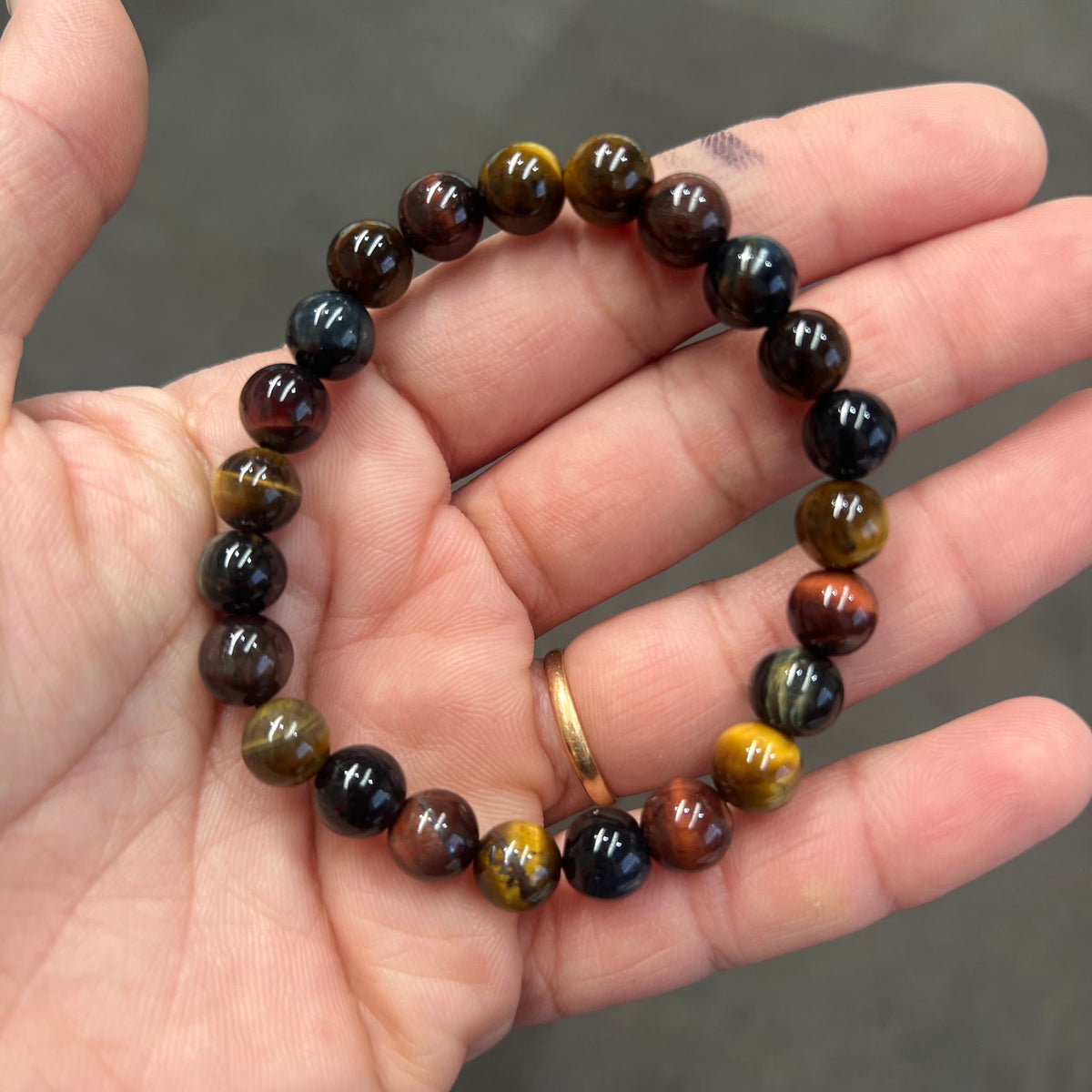 Triple Tiger eye bracelet