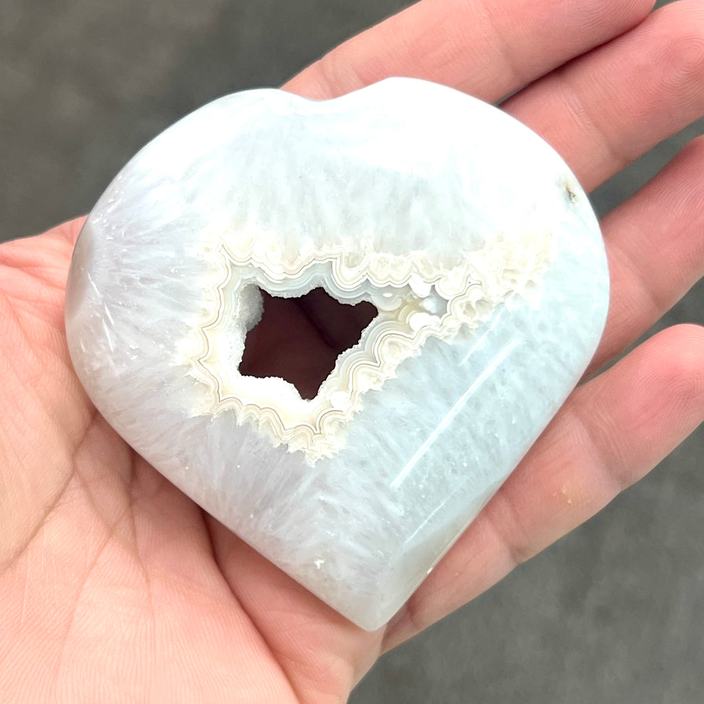 Druzy Agate heart