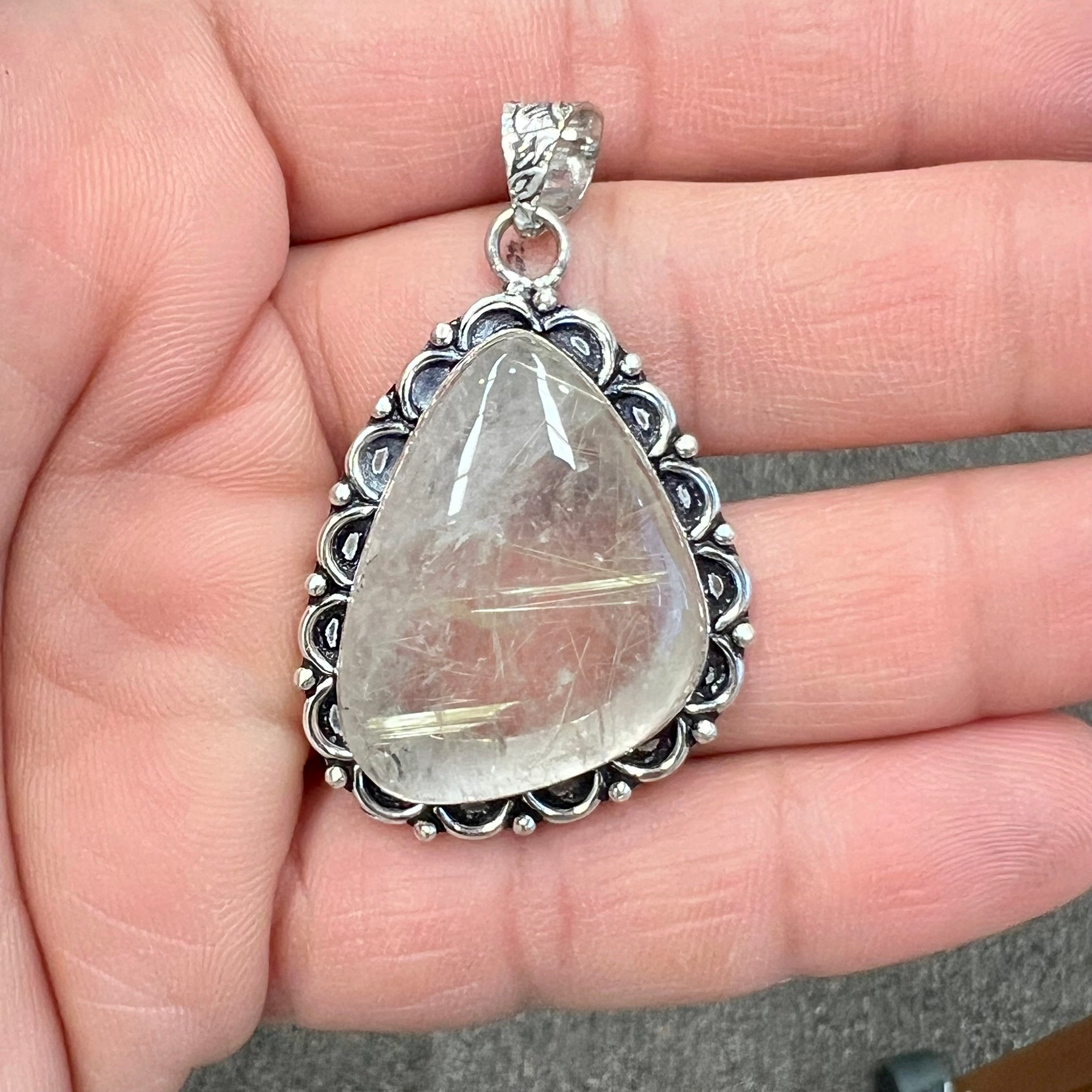 Golden Rutilated Quartz pendant