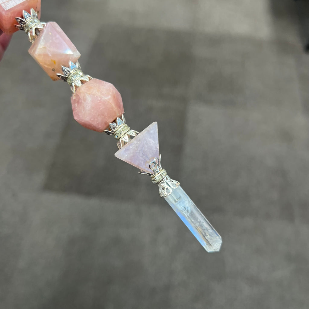 Rose Quartz Geometry Wand