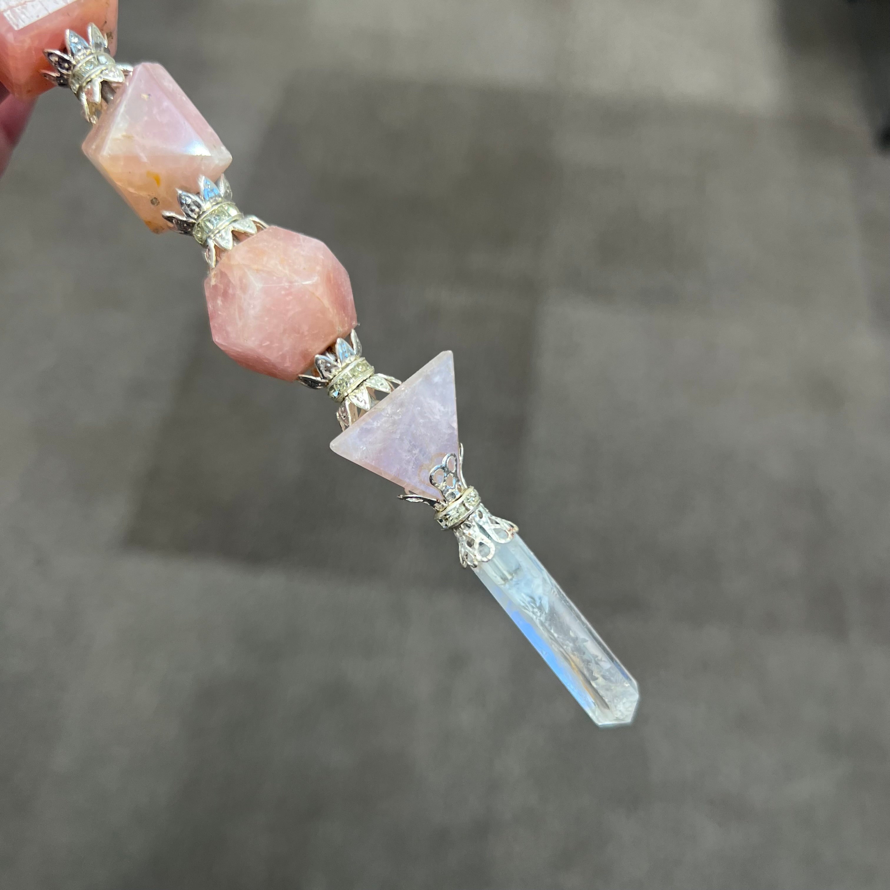Rose Quartz Geometry Wand