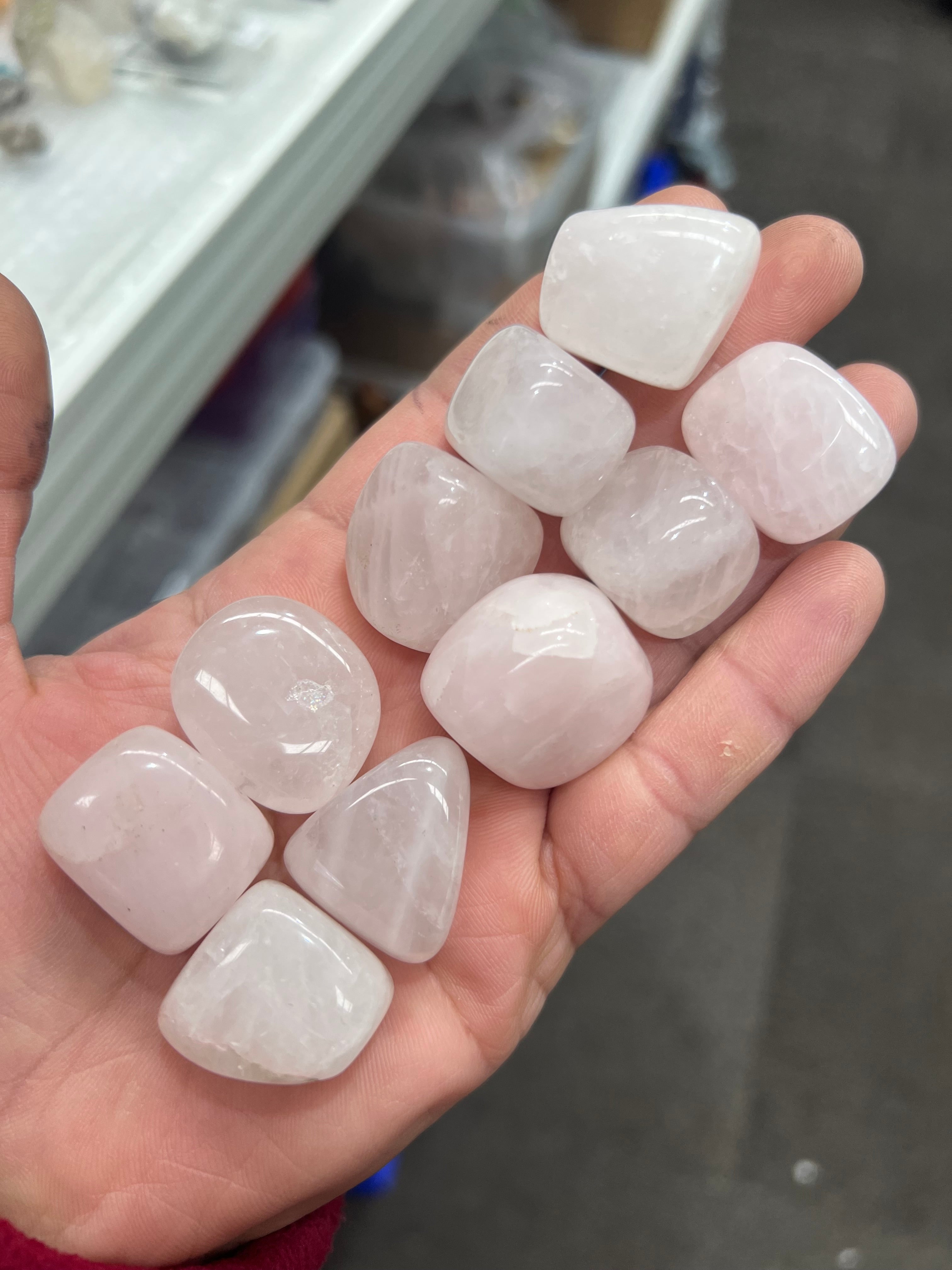 Rose Quartz tumbles x10 pcs