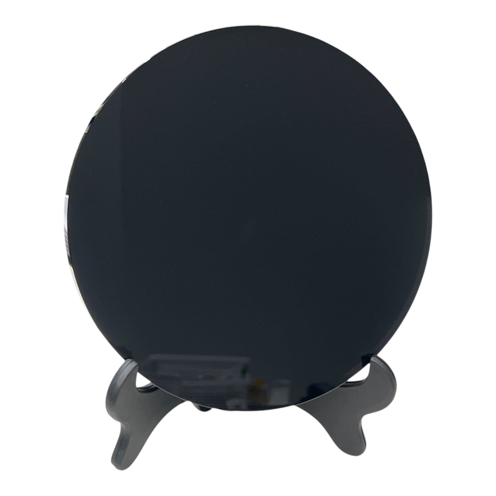 High quality - super reflective Black Obsidian Scrying Mirror + stand