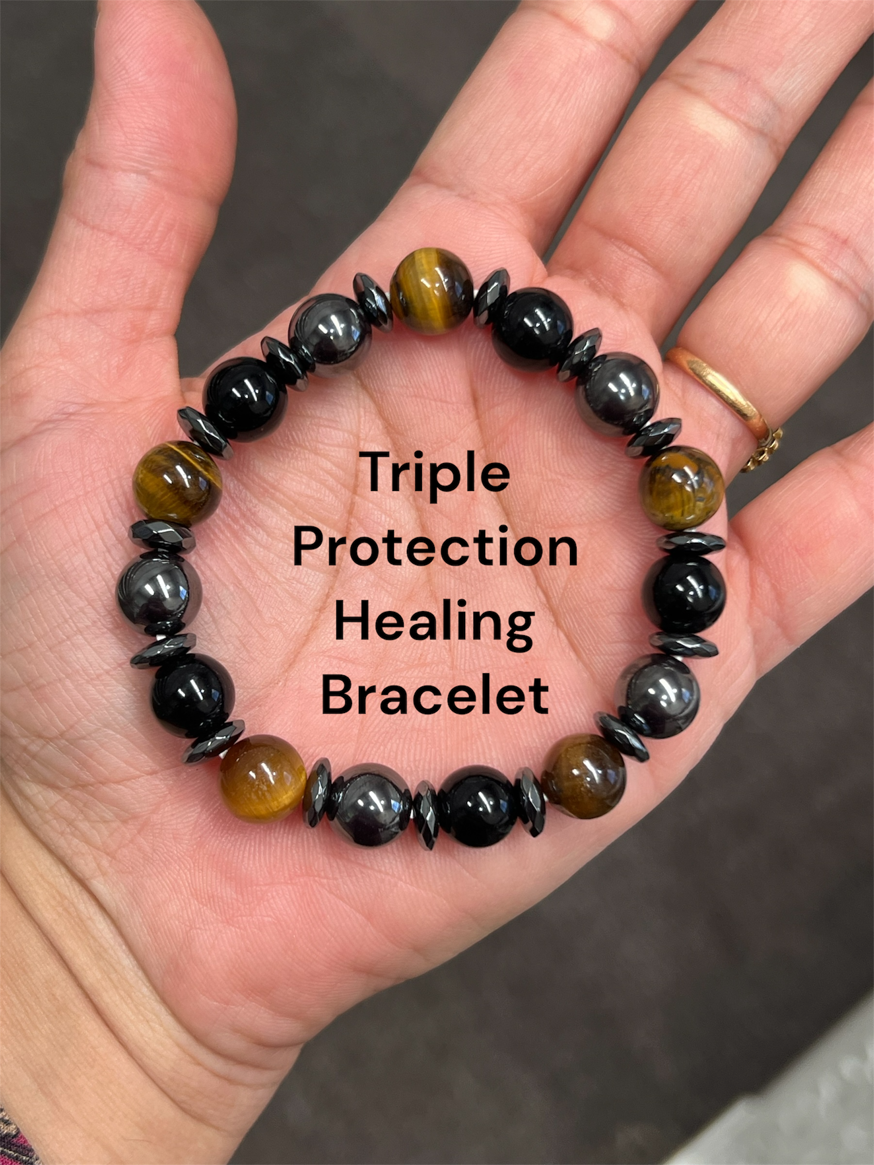 Triple Protection Bracelet (10mm beads)