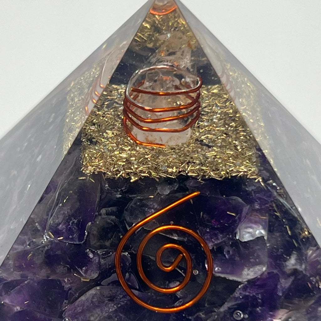 Amethyst Orgonite Pyramid