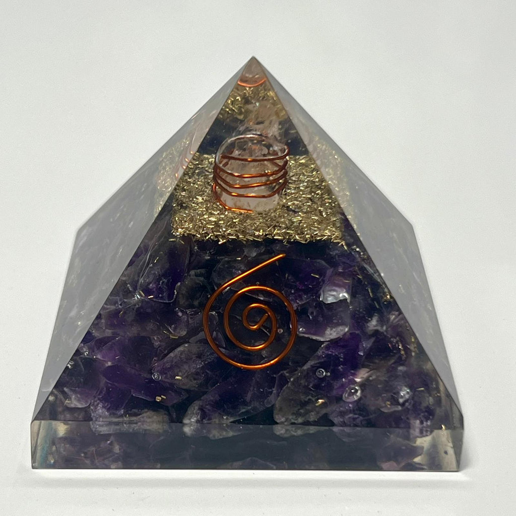Amethyst Orgonite Pyramid