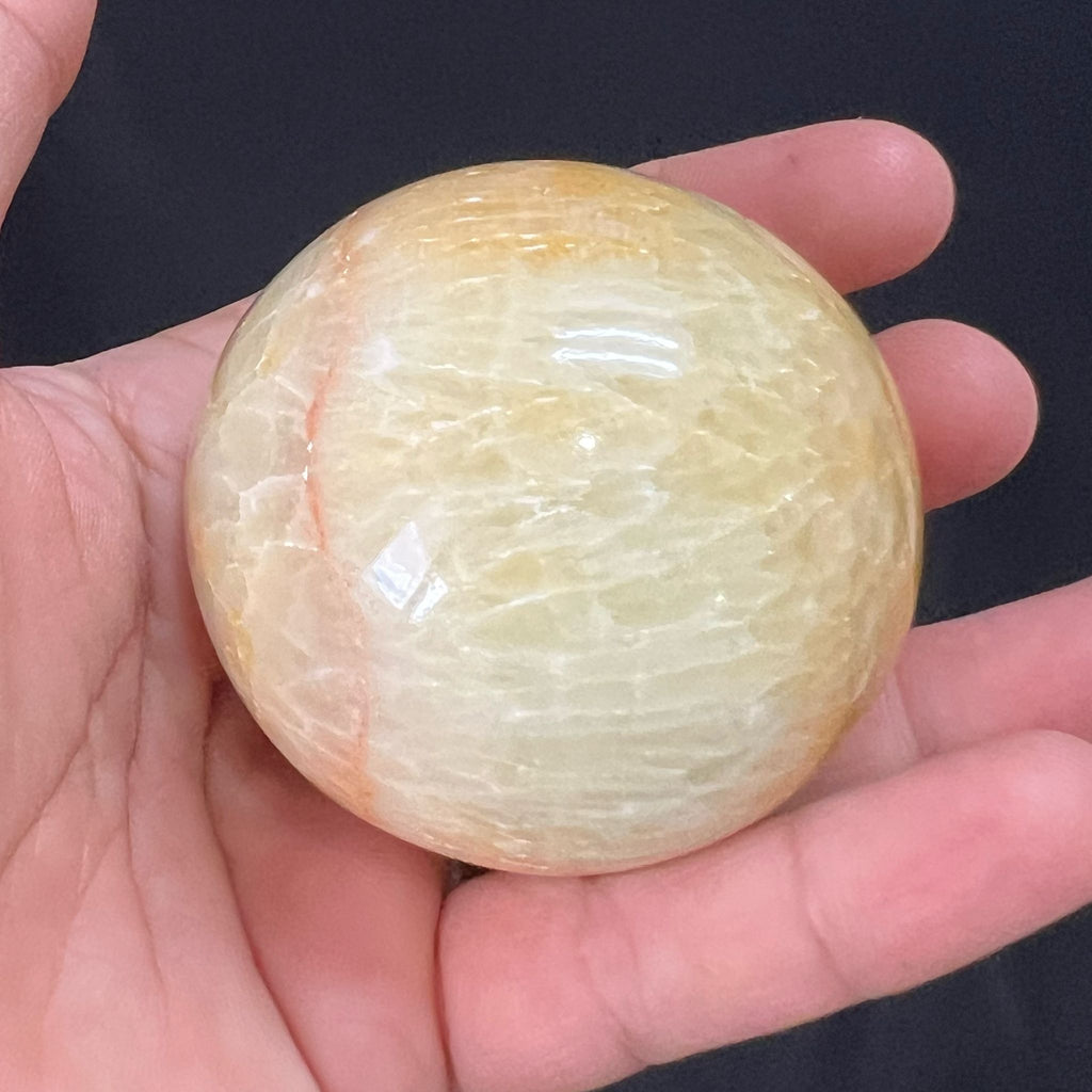 Banded Green Calcite Sphere image 2