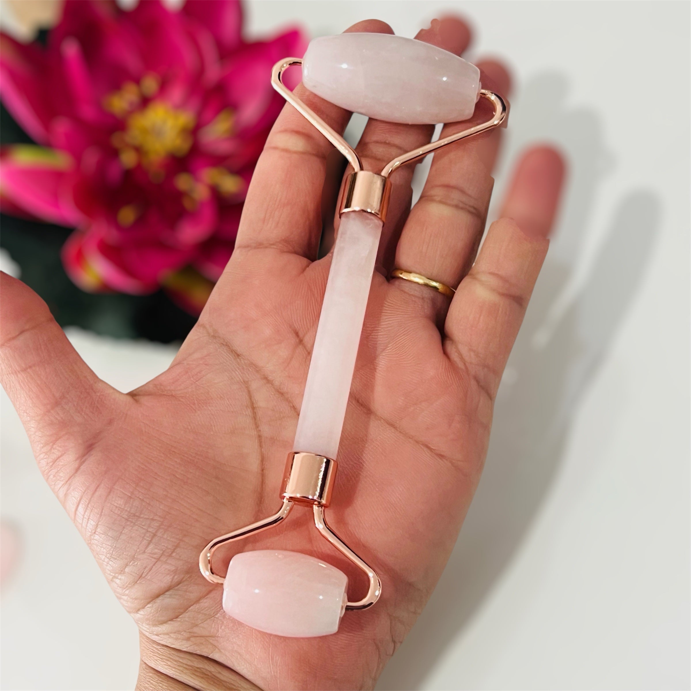 Rose Quartz Massager Gua Sha Tool image 2