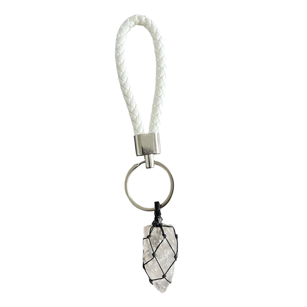 Clear Quartz Bag tag / Key Chain image 2