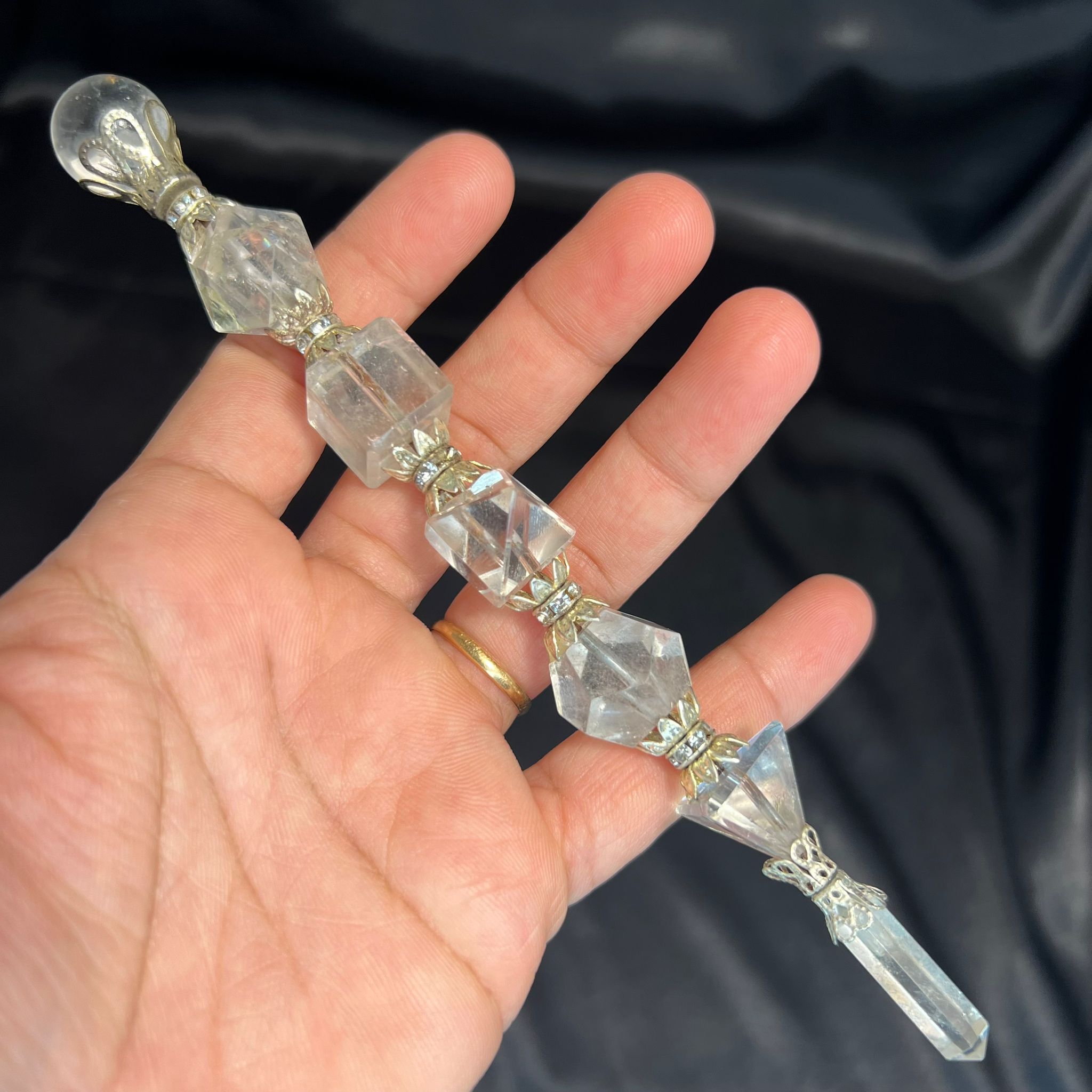 Clear Quartz Geometry Wand image 0