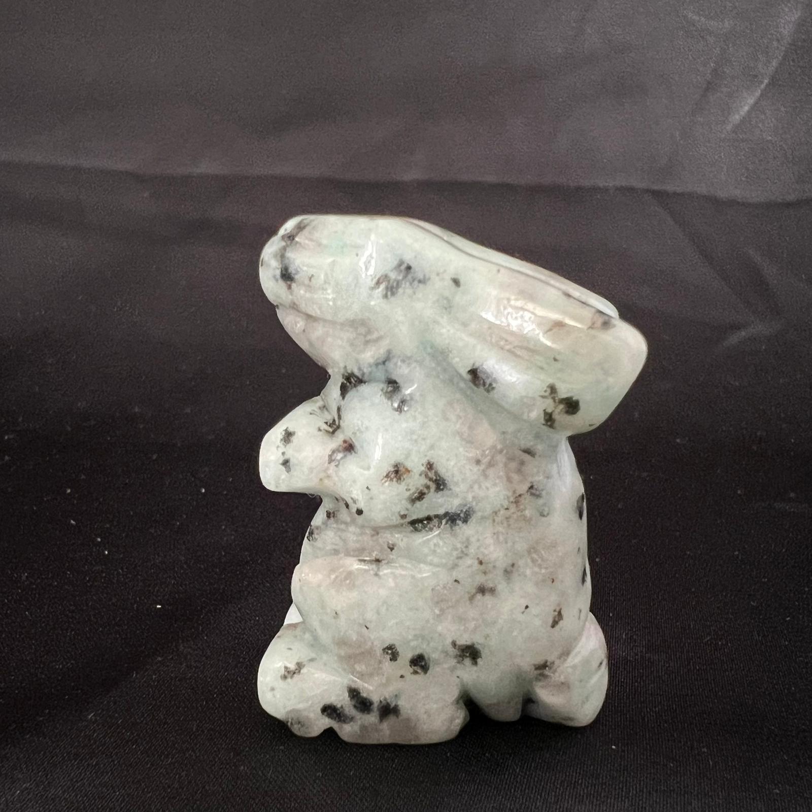 Rabbit Figurine - Kiwi Jasper image