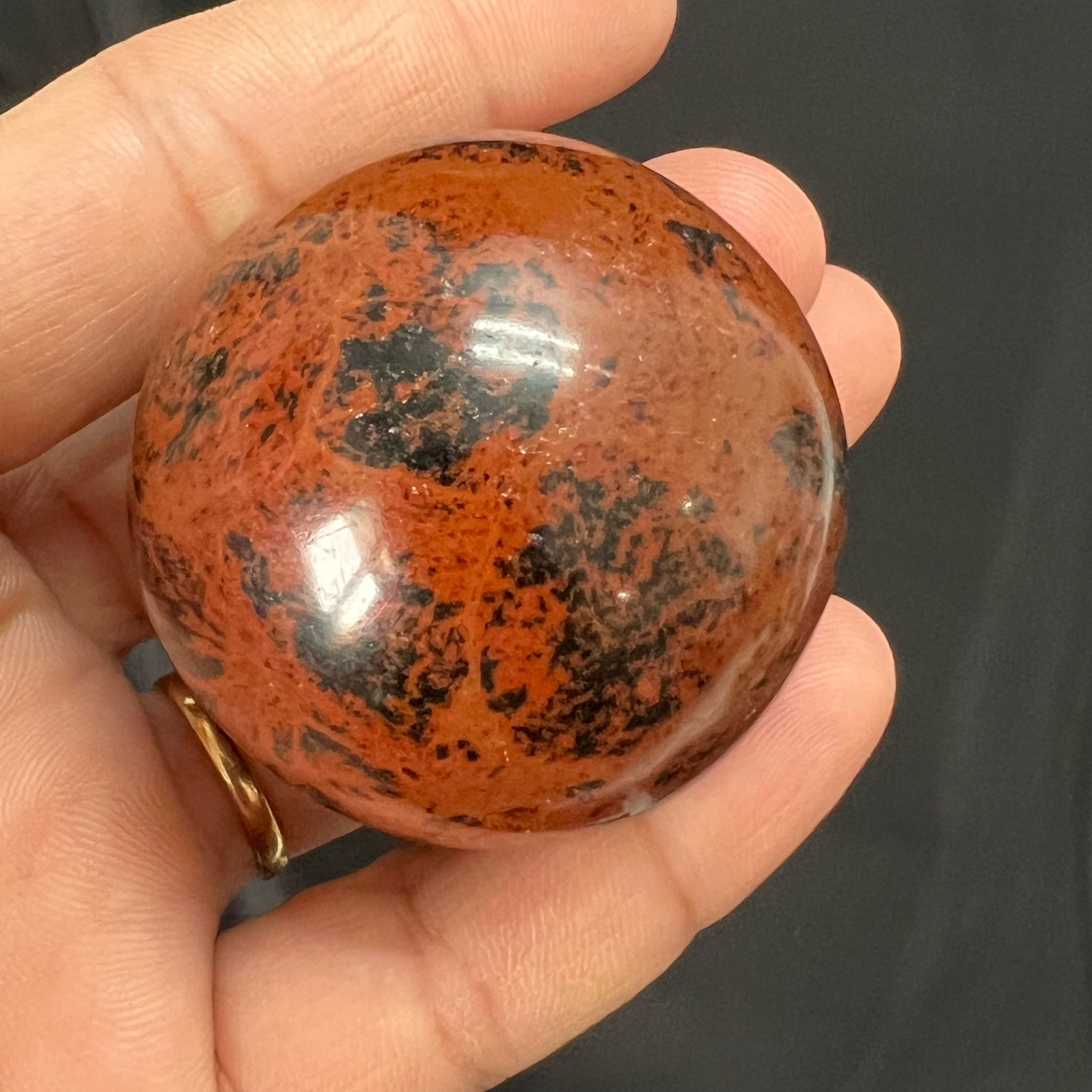 Mahongany Obsidian Sphere image 0