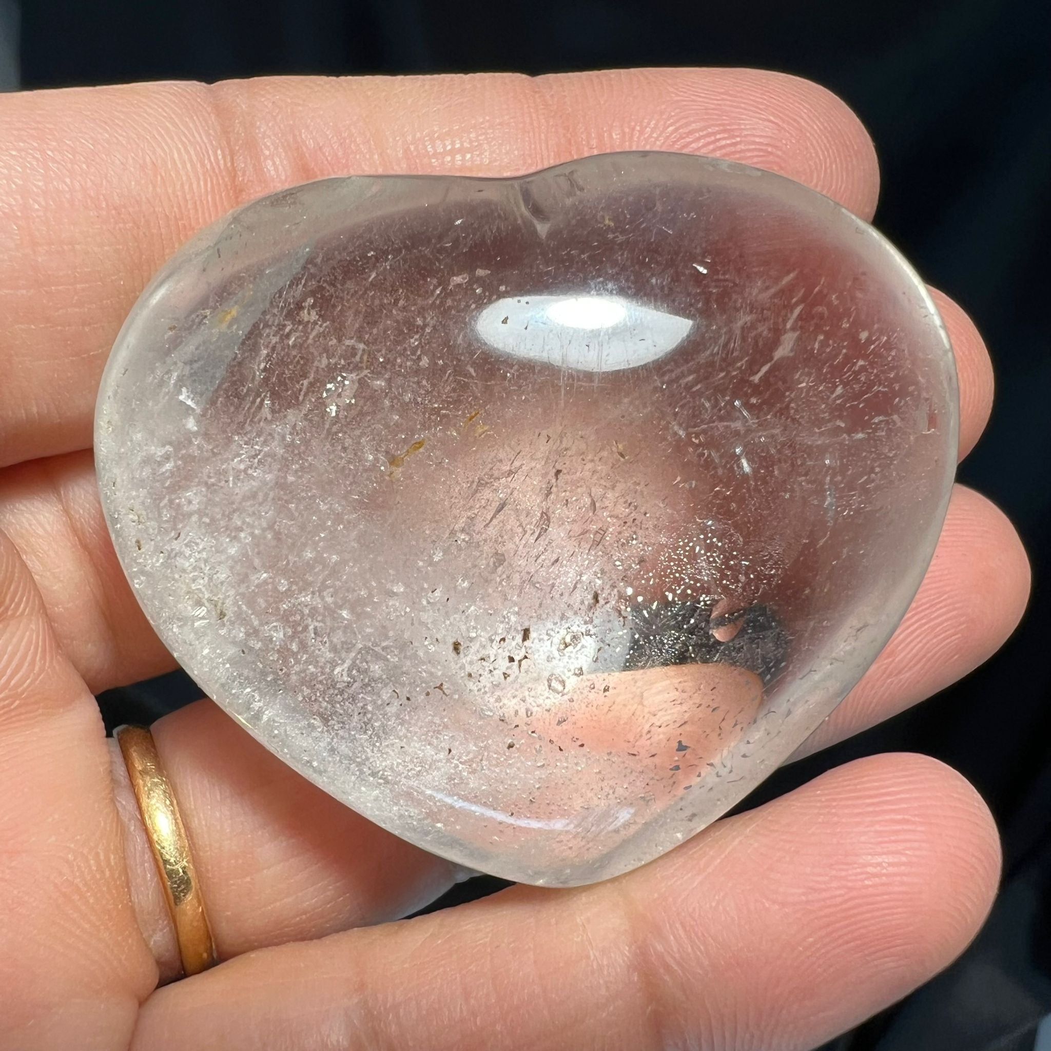 Clear Quartz Heart image 0
