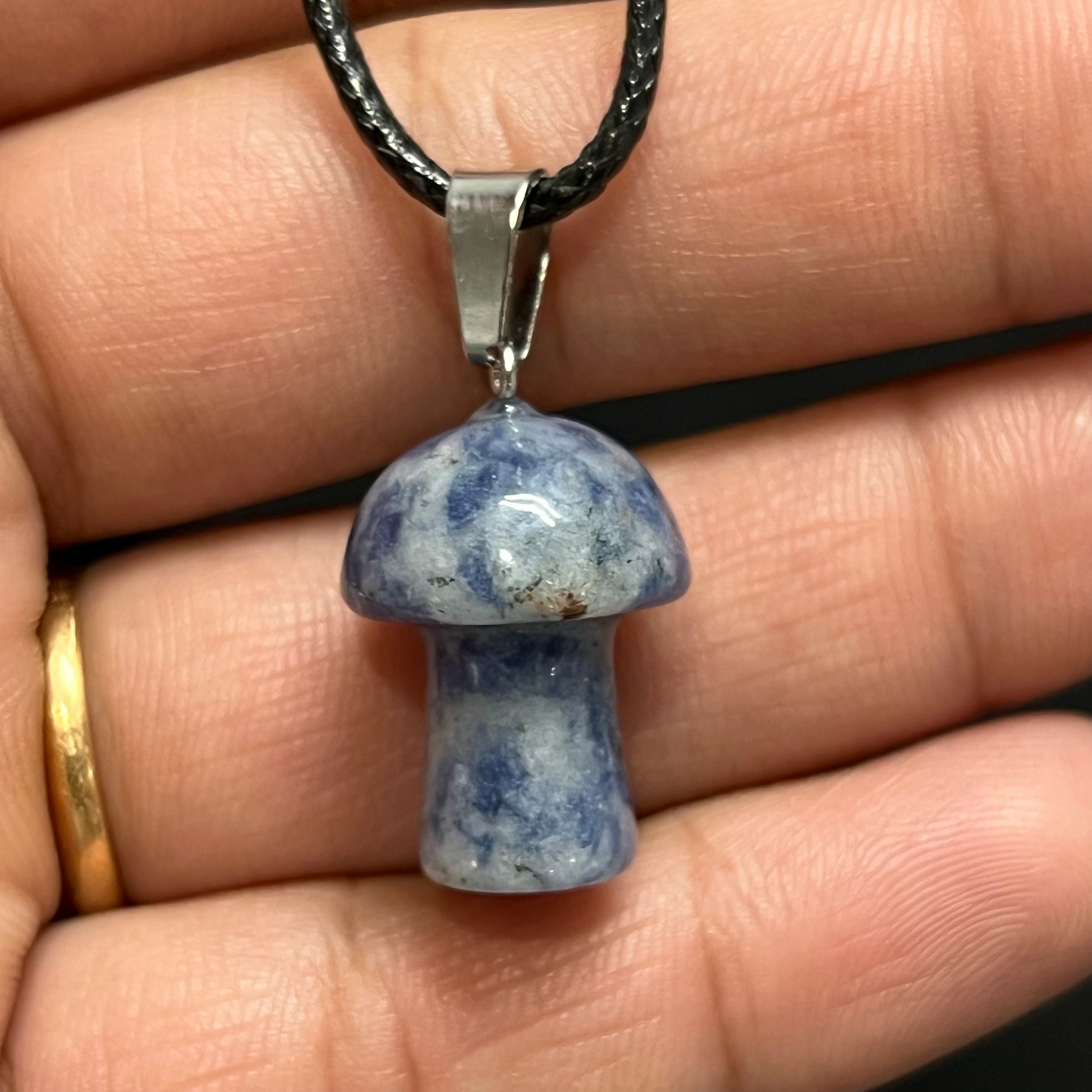 Sodalite Mushroom Pendant image 0