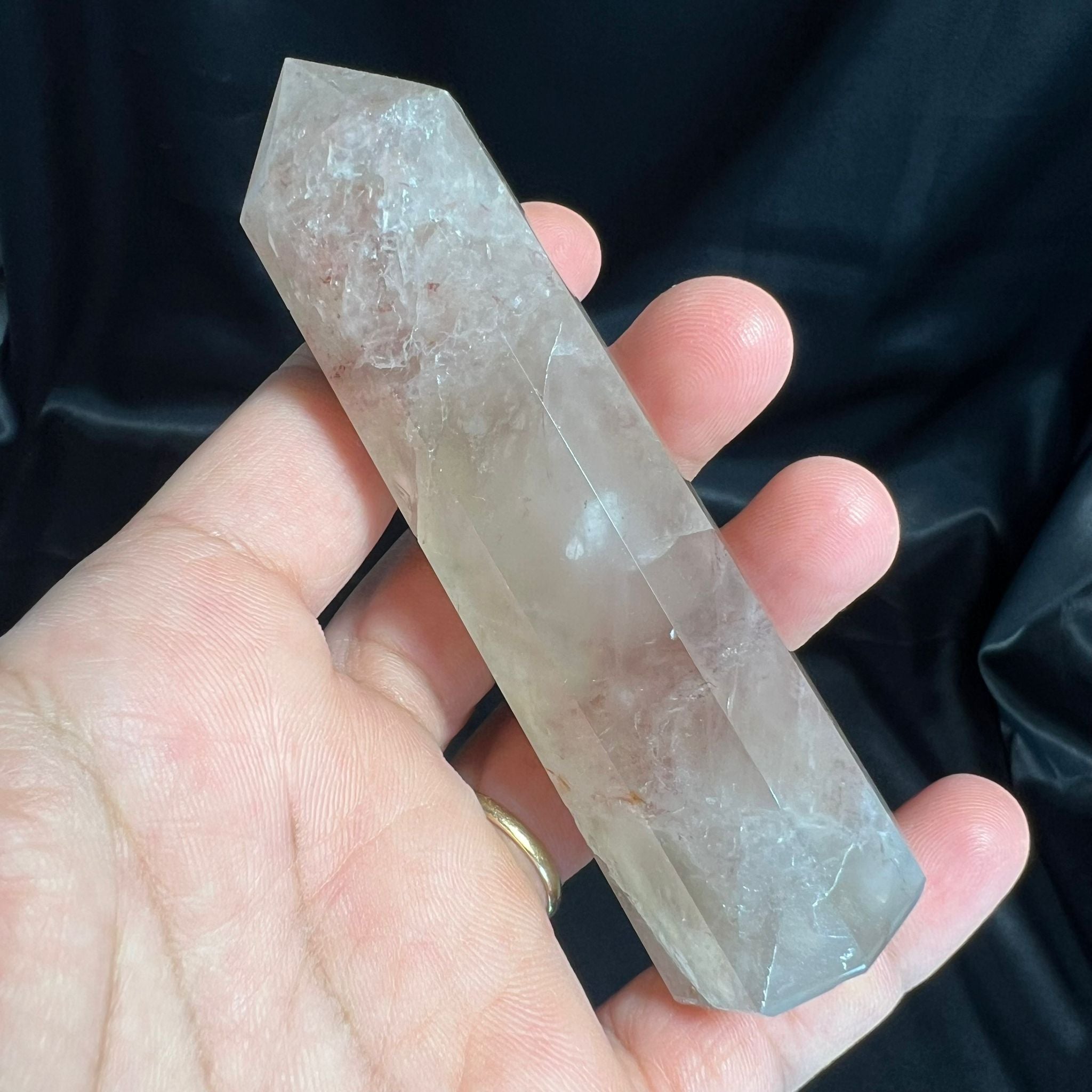 Smoky Fire Quartz Point image 0