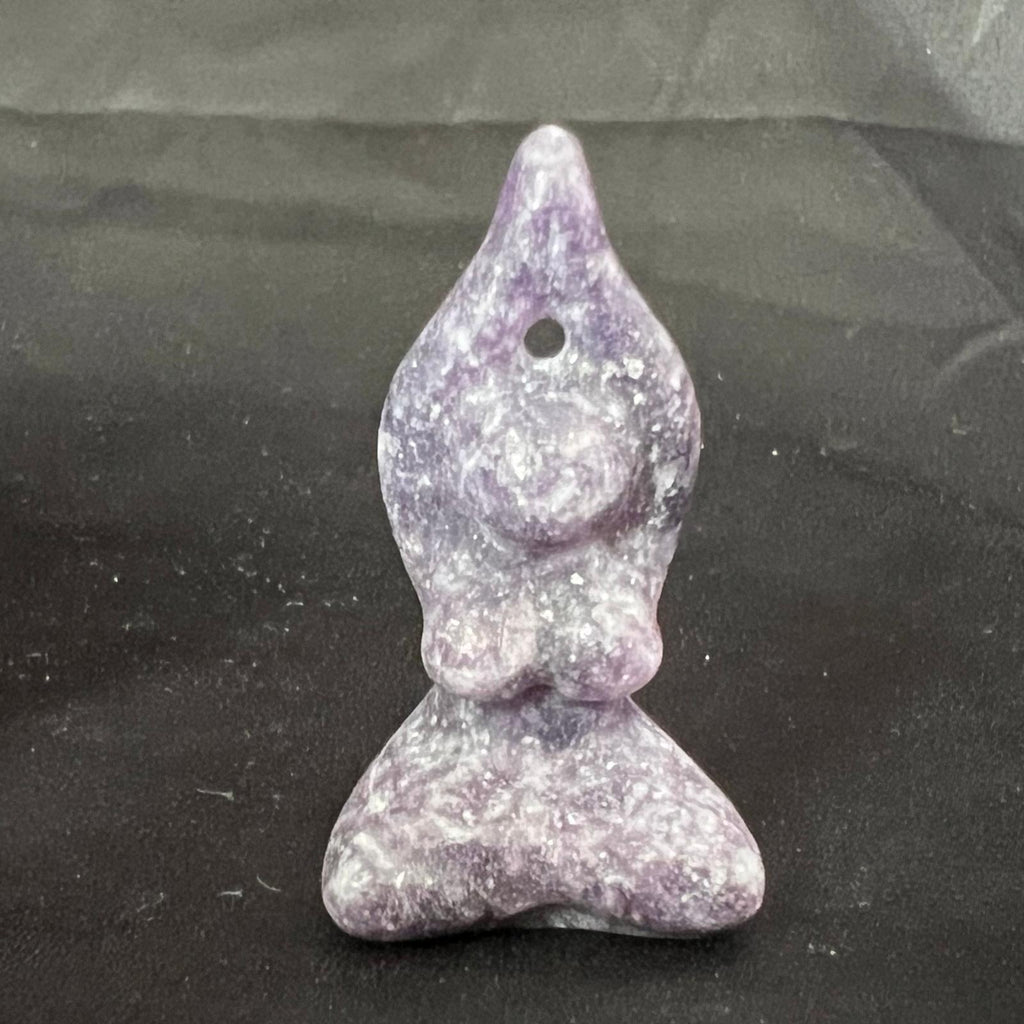 Yoga Lady Figurine - Lepidolite image