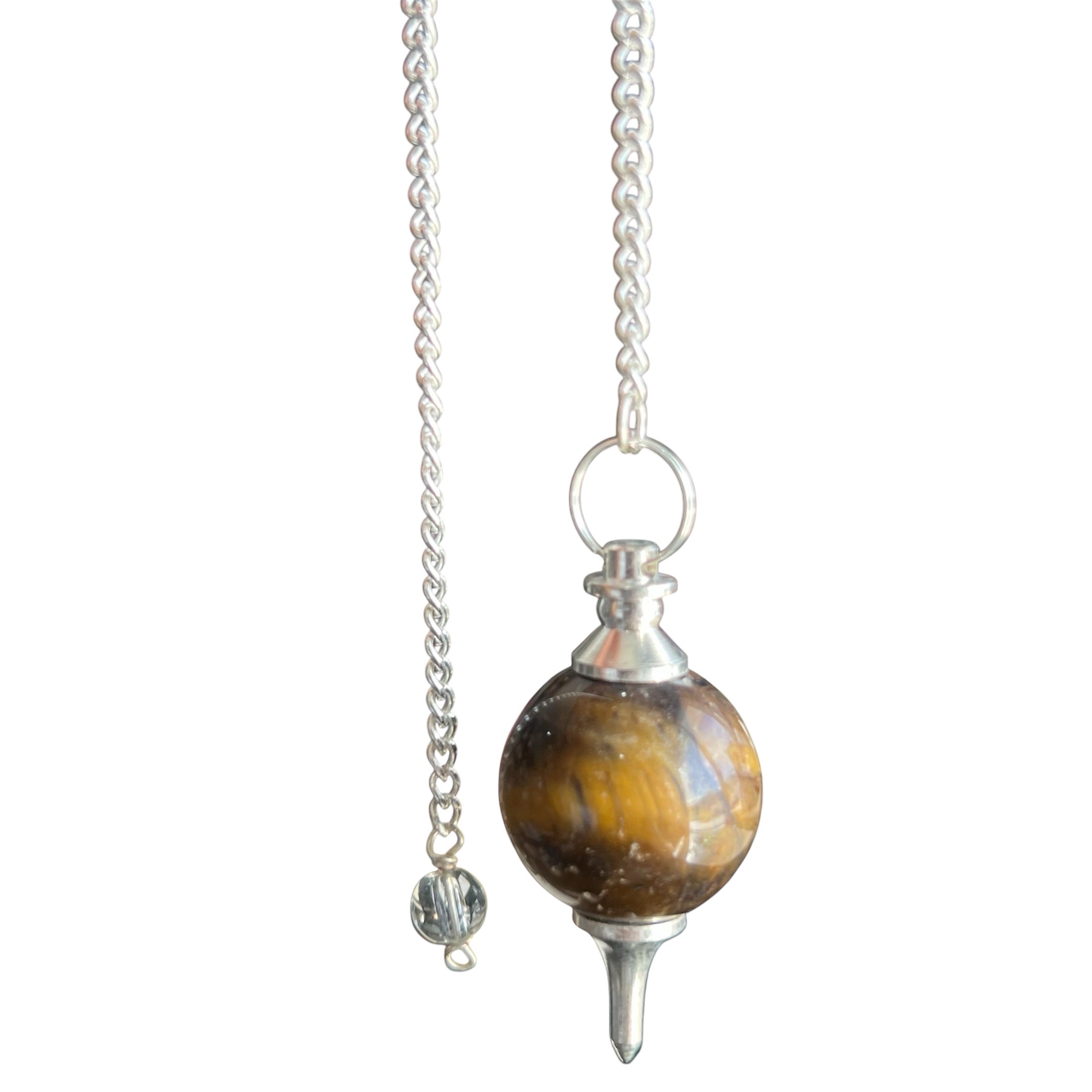 Tiger Eye Round Pendulum image 0