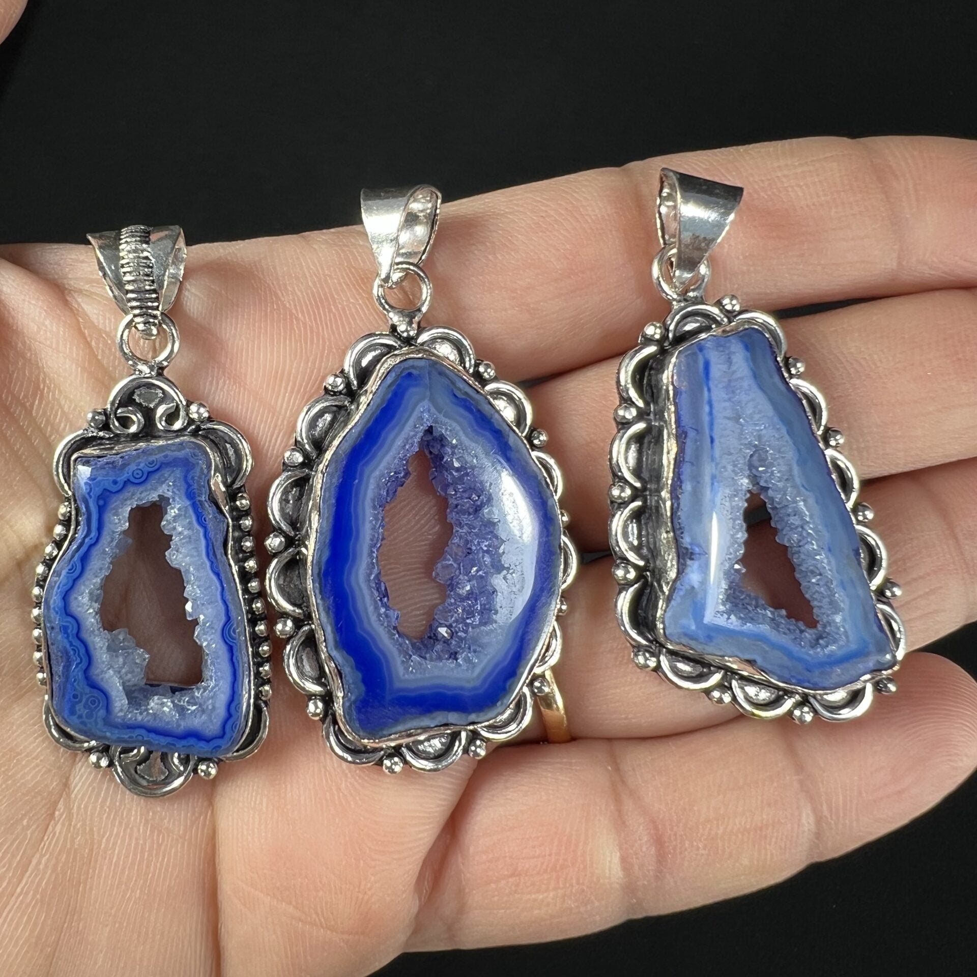 Dyed Agate Pendant image 0