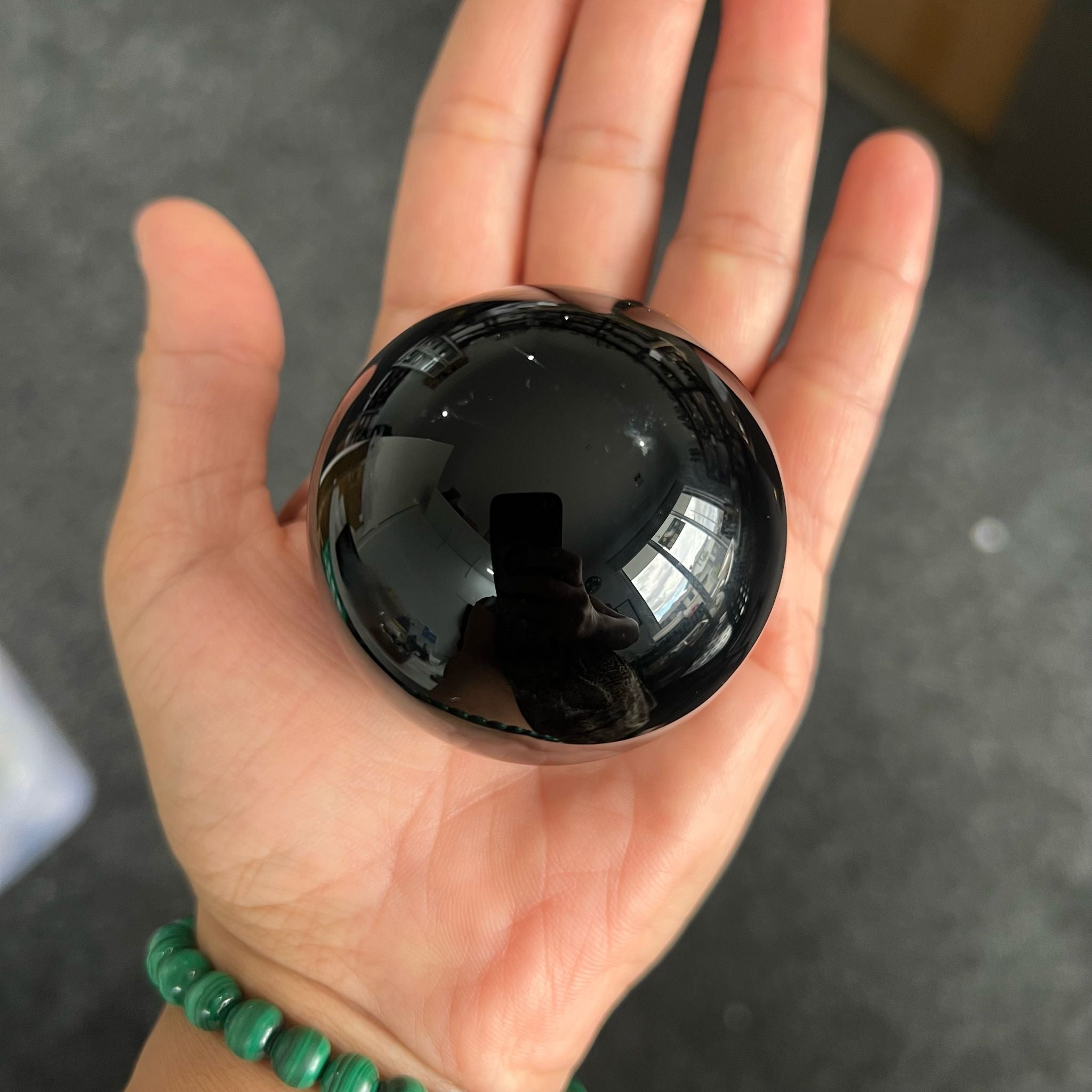 Black Obsidian Sphere image 0