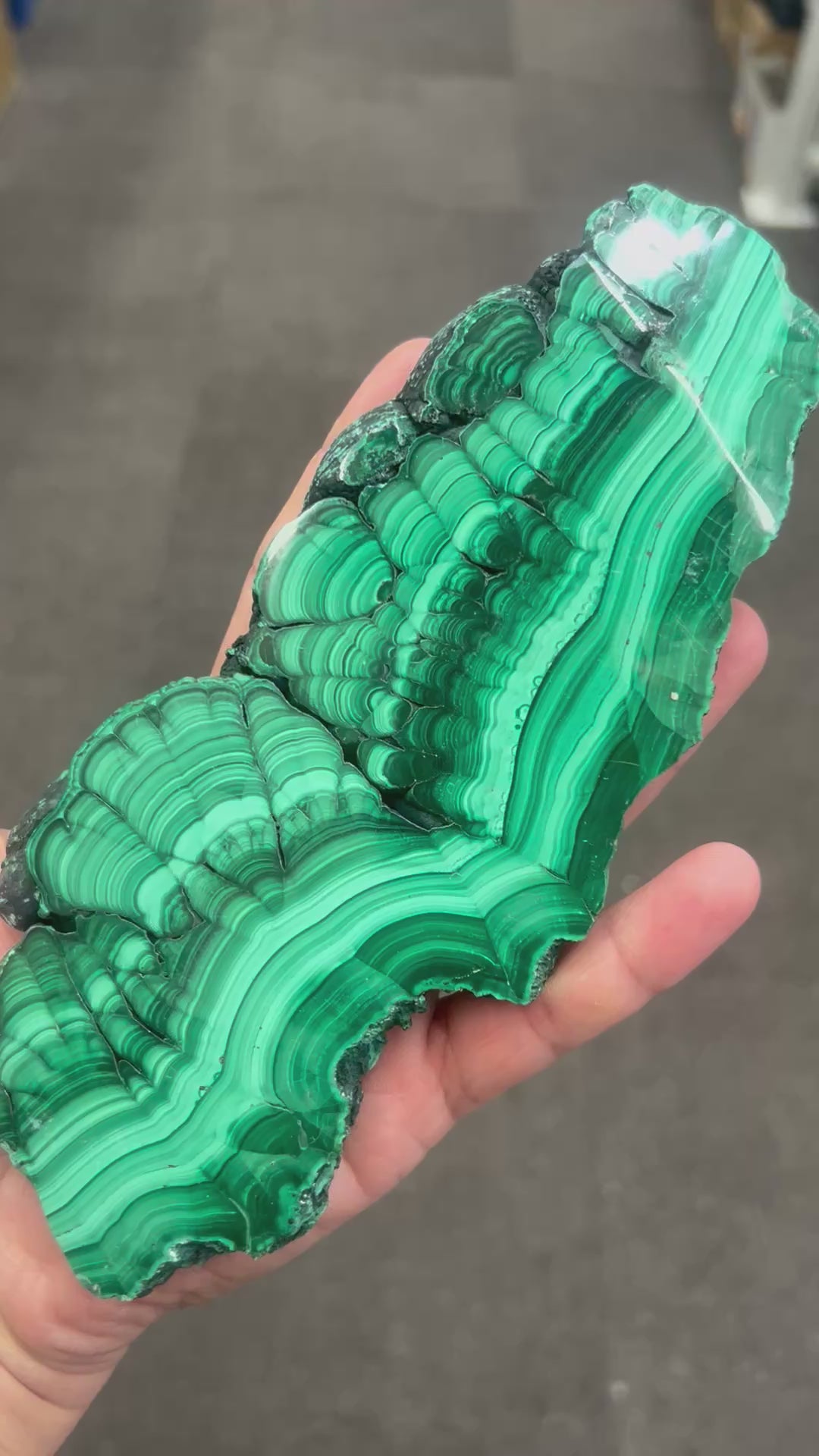 Large Malachite Slice