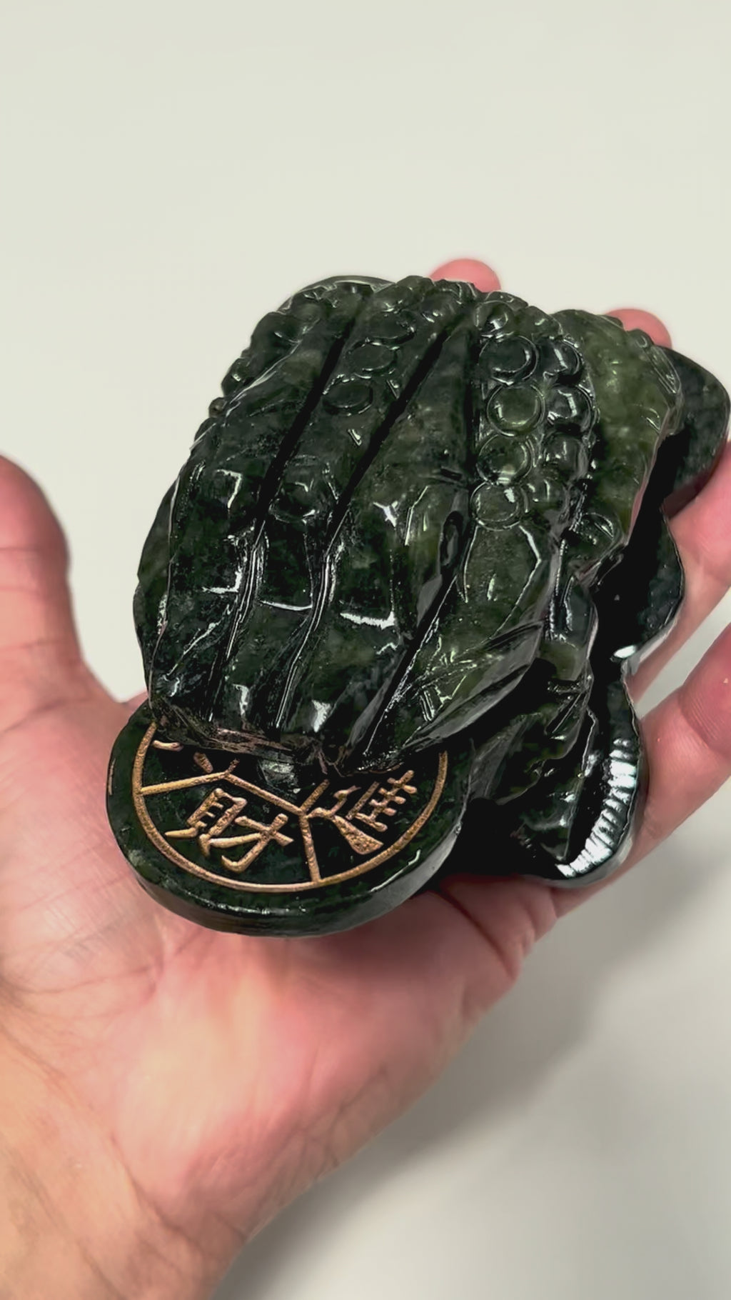 Large Jade Money Frog
