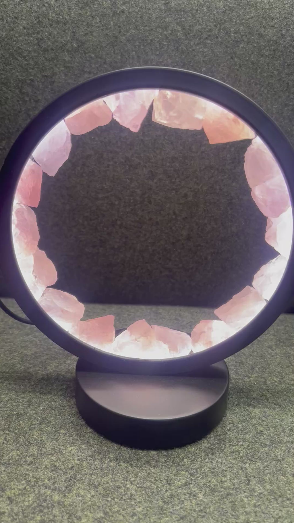 LED Crystal Rose Quartz USB Lamp