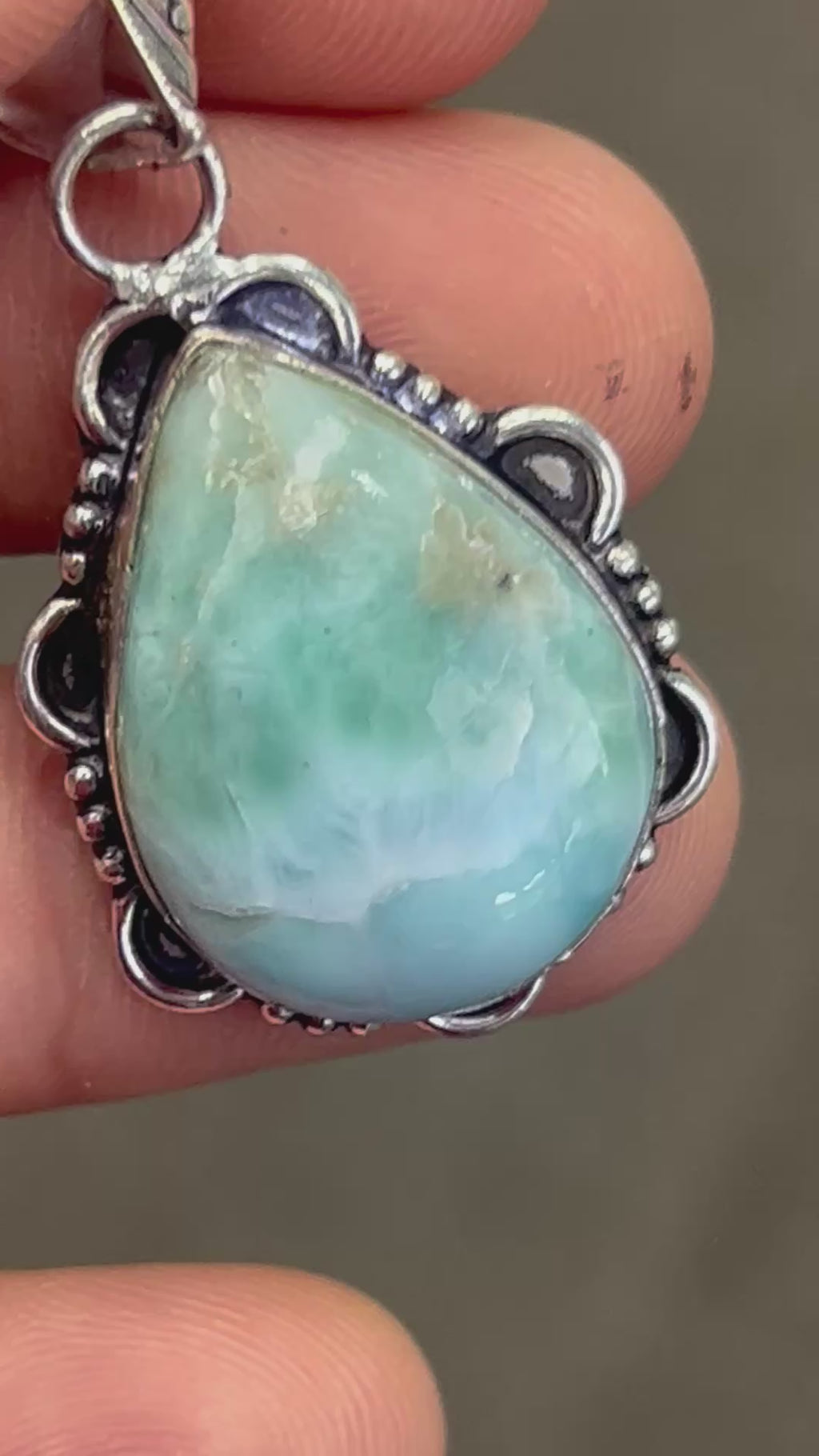 Larimar pendant