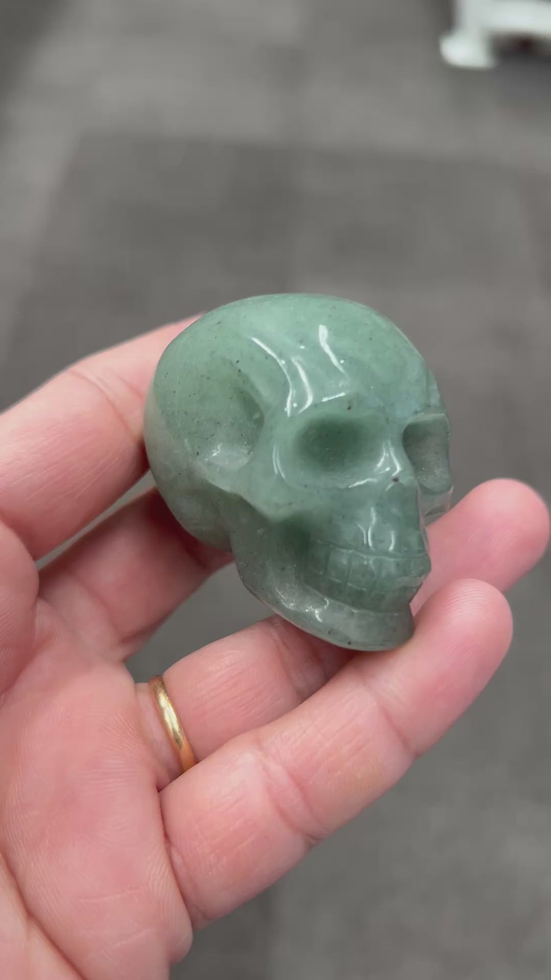Skull - Green Aventurine (5cm)