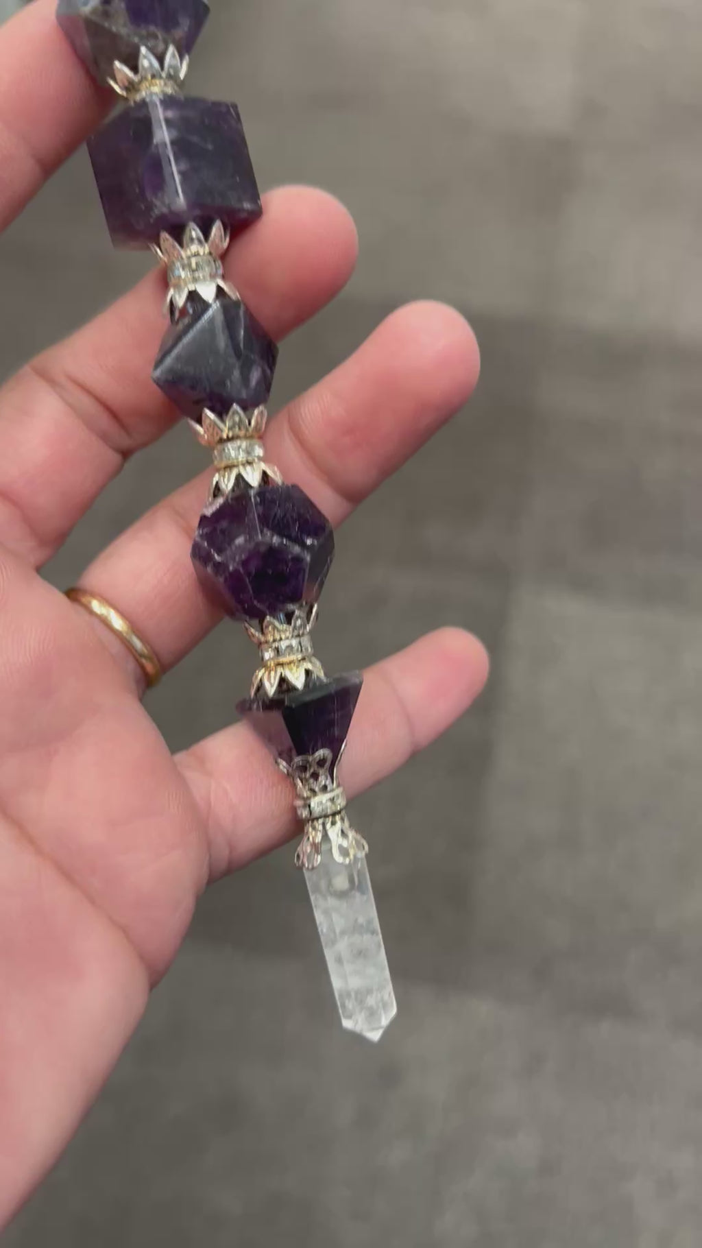 Amethyst Geometry Wand