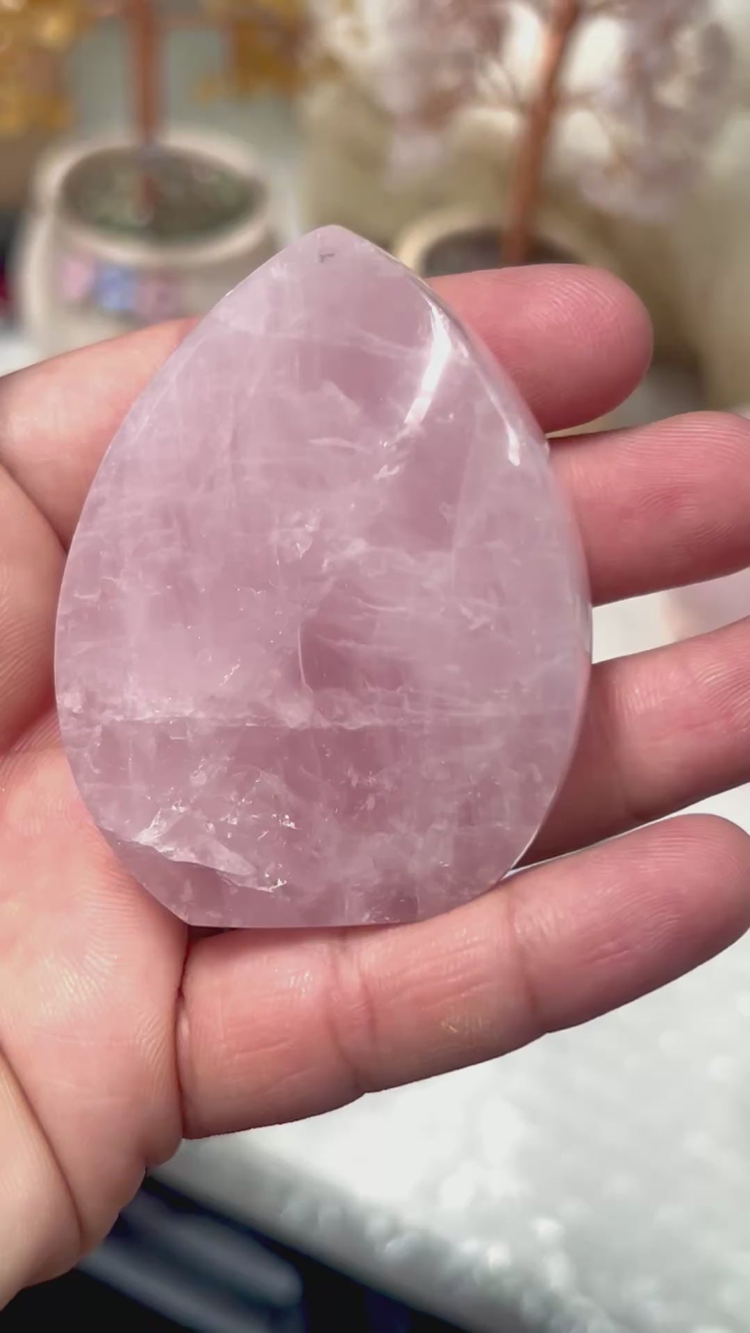 Rose Quartz Twisted Flame