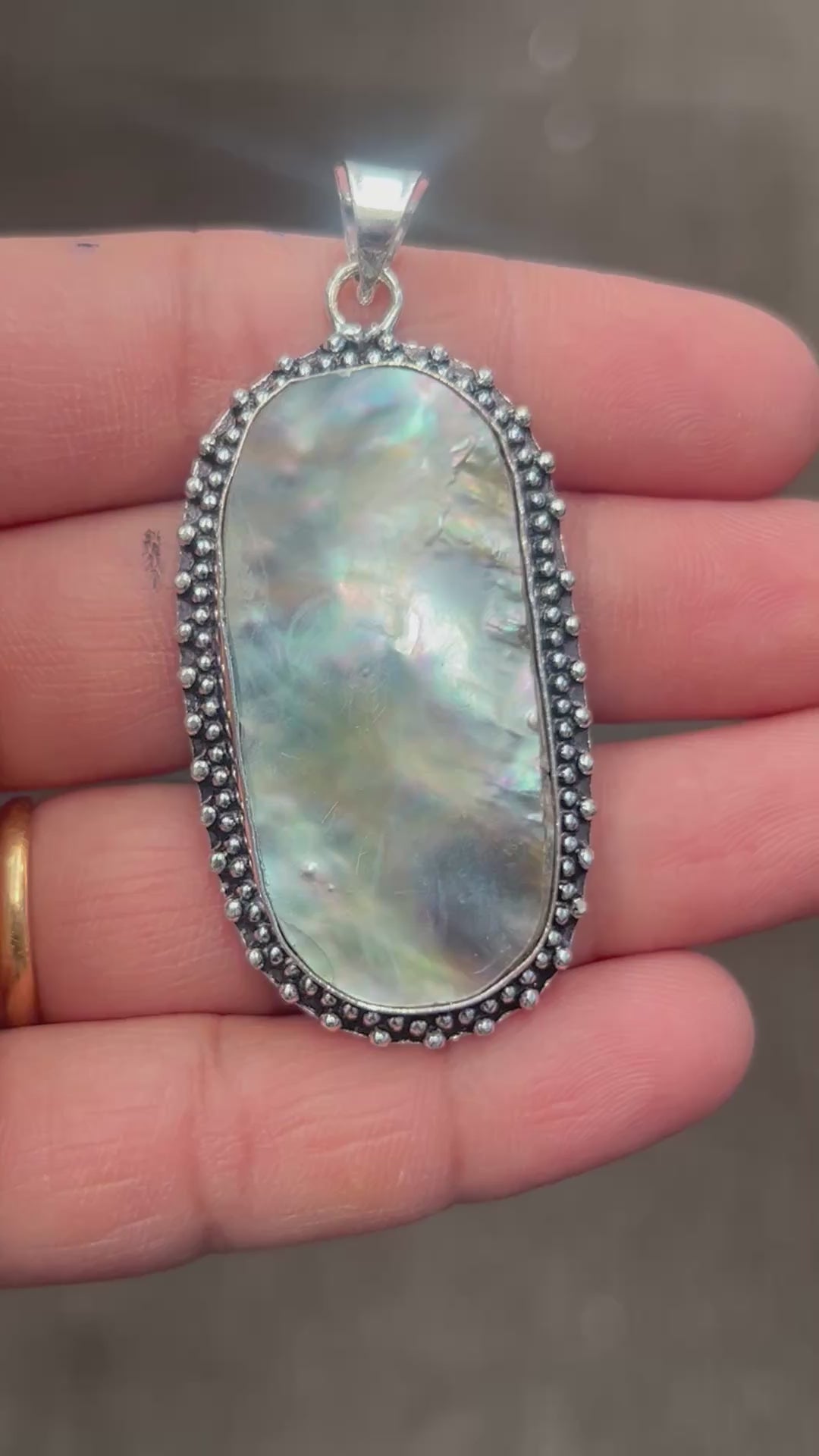 Abalone shell pendant