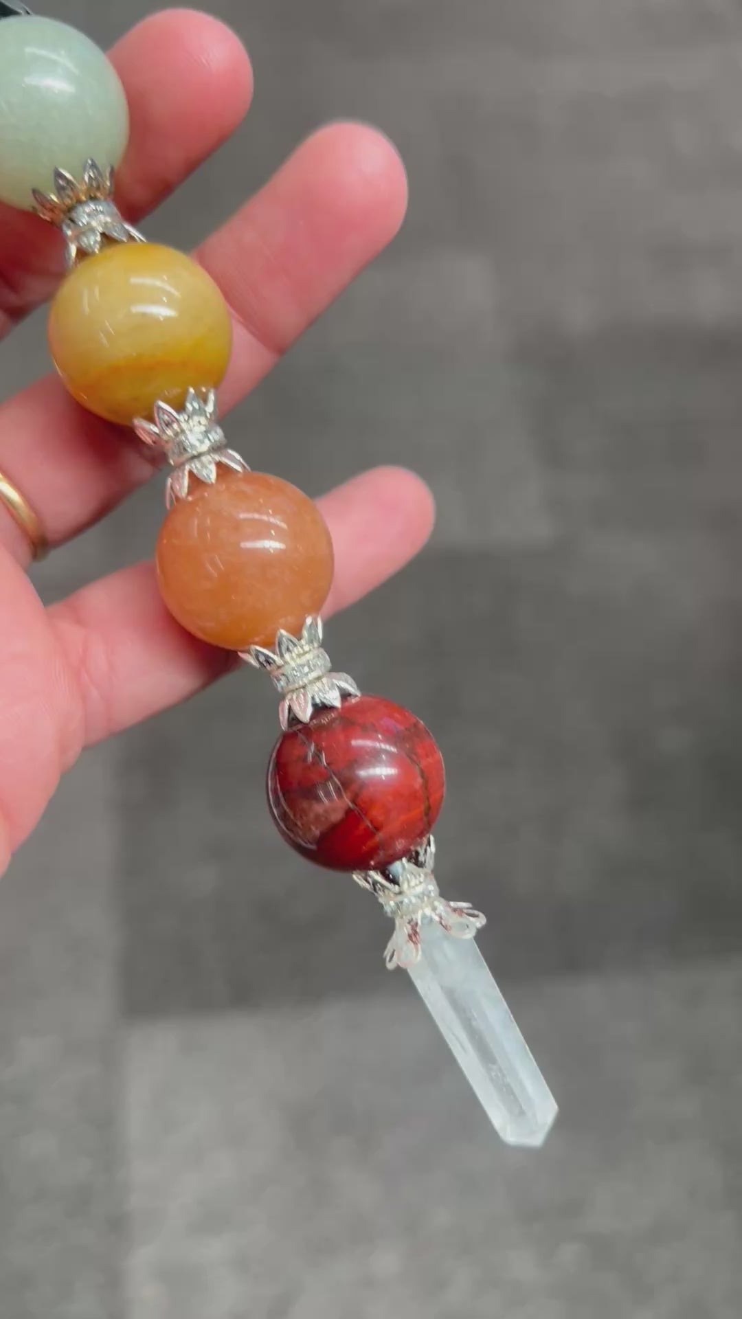 Seven Chakra Sphere Wand