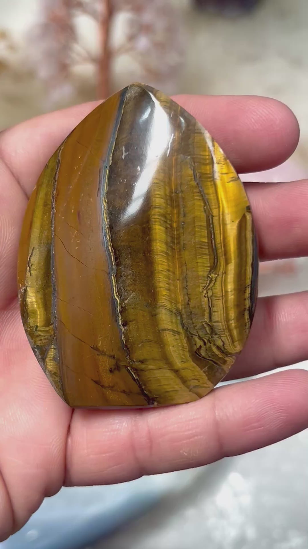 Tiger eye Twisted Flame