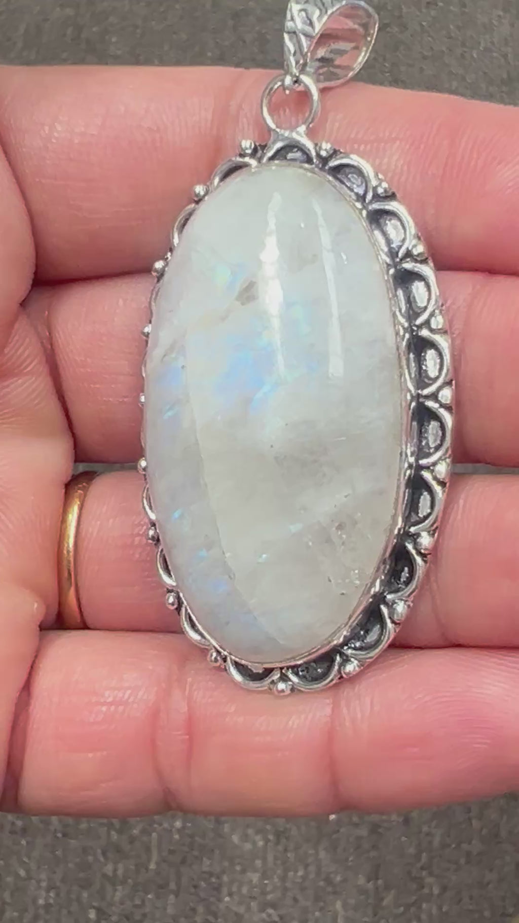 Rainbow Moonstone pendant