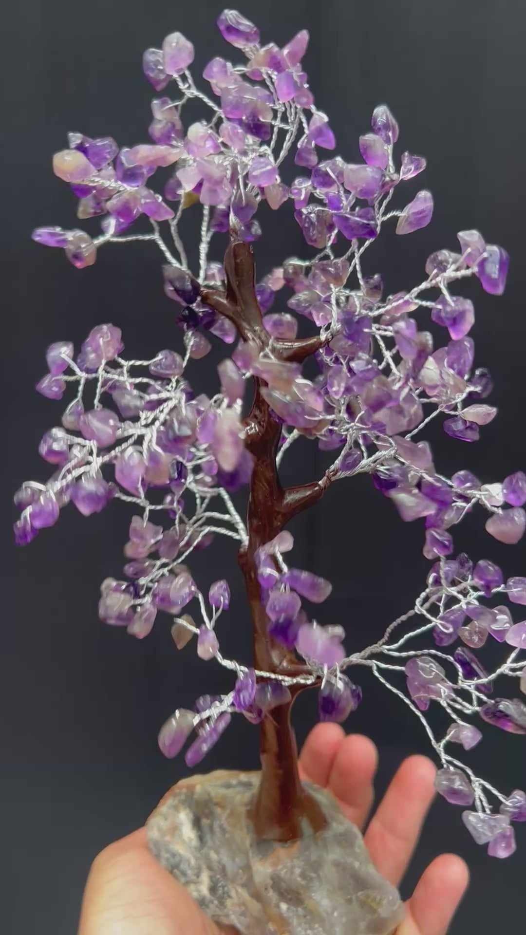 Amethyst Tree with Crystal Base 2
