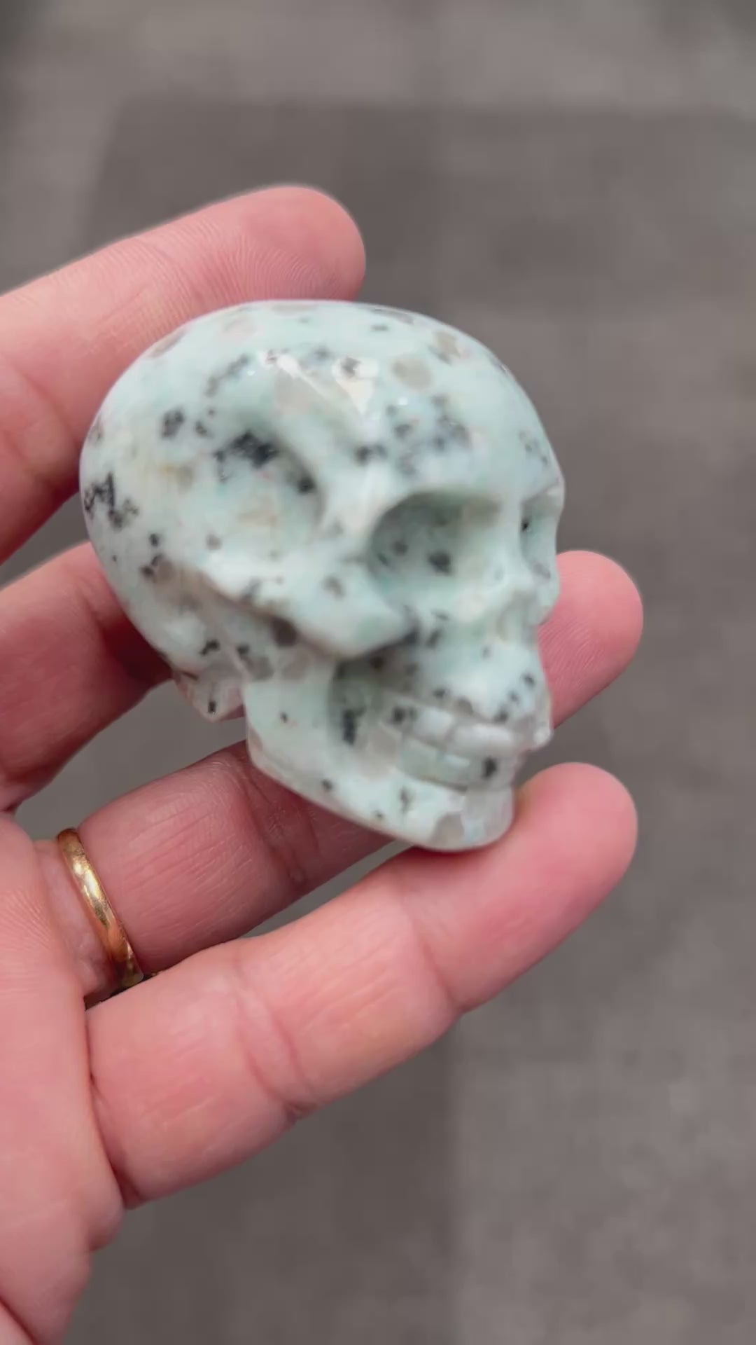 Skull - Kiwi Jasper (5cm)